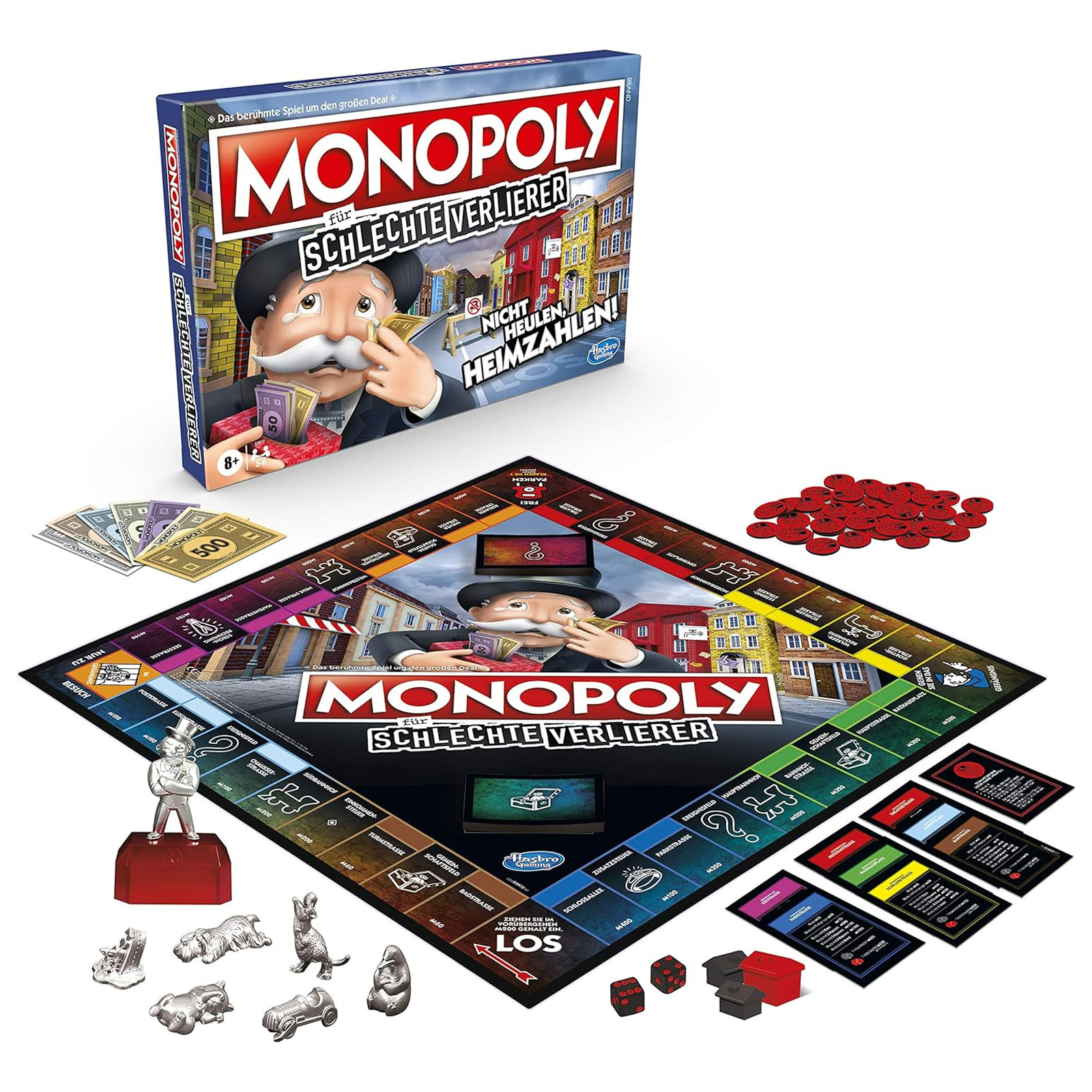 MONOPOLY für schlechte Verlierer Brettspiel (ab 8 Jahre, 2-6 Spieler)