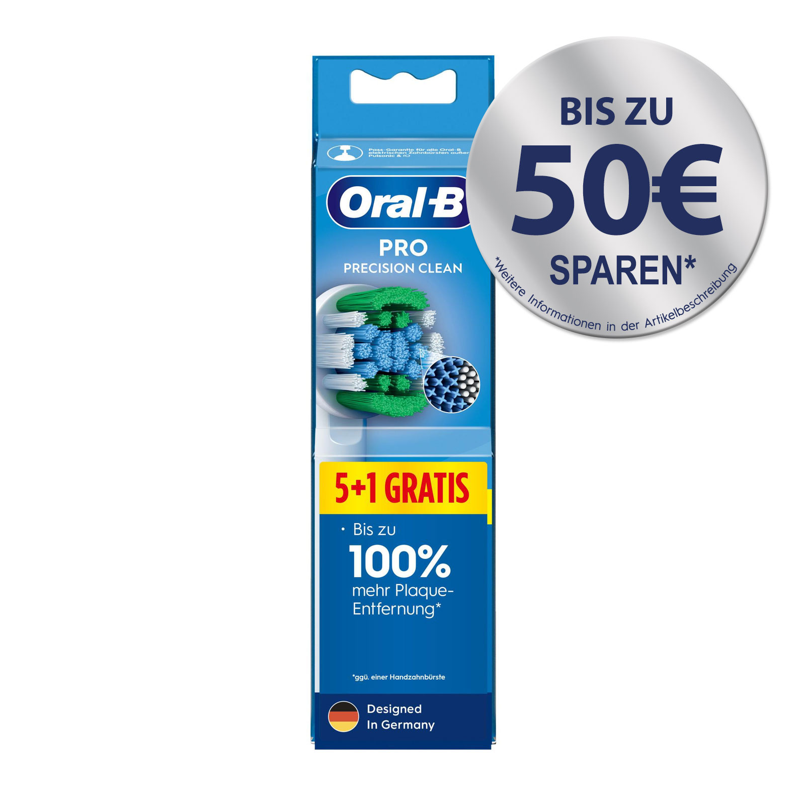 Oral-B Pro Precision Clean Aufsteckbürsten, 5 + 1 Gratis