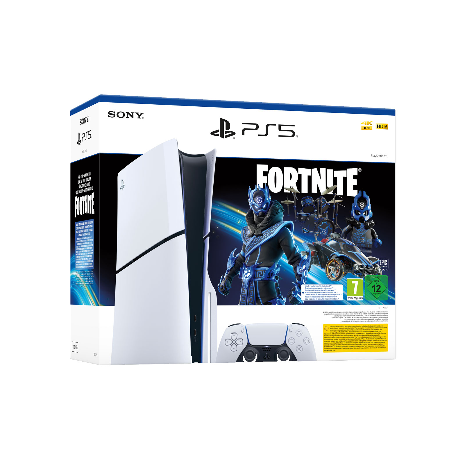SONY PlayStation 5 Slim Konsole Fortnite Cobalt Star Bundle