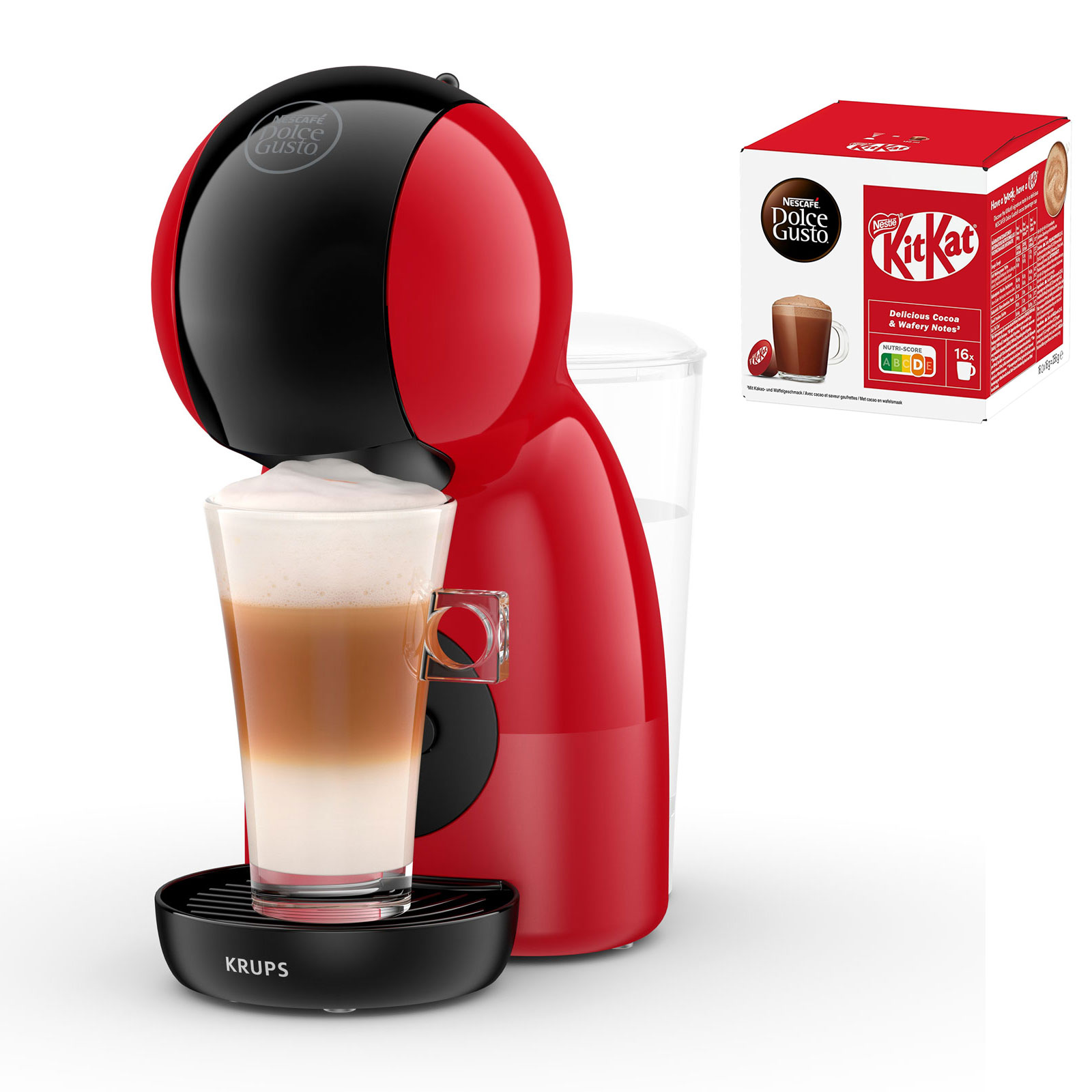 Krups KP1A35.25 Dolce Gusto PICCOLO XS + 1 Pck. KitKat