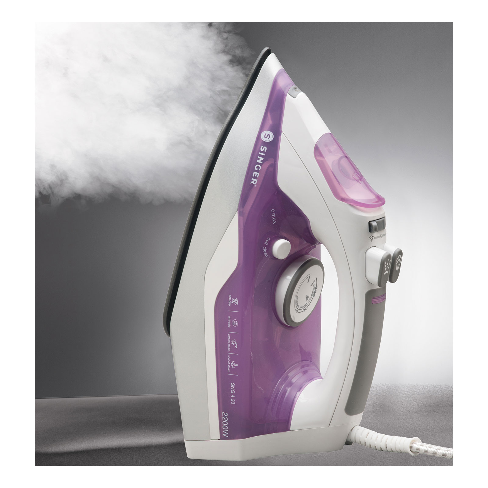 Singer SNG 4.23 Dampfbügeleisen lila Singer SNG 4.23 Dampfbügeleisen lila