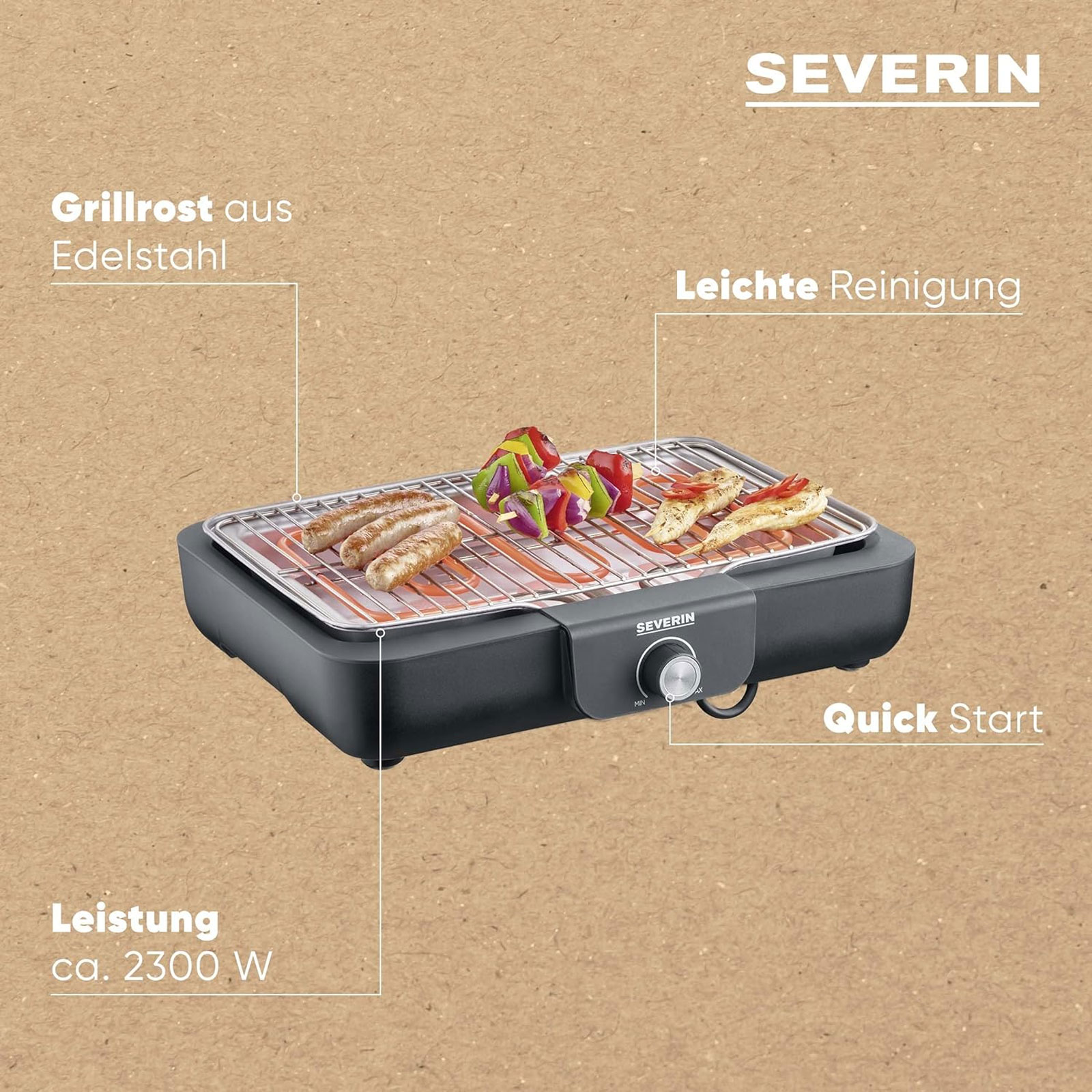 SEVERIN PG 8554 Tischgrill