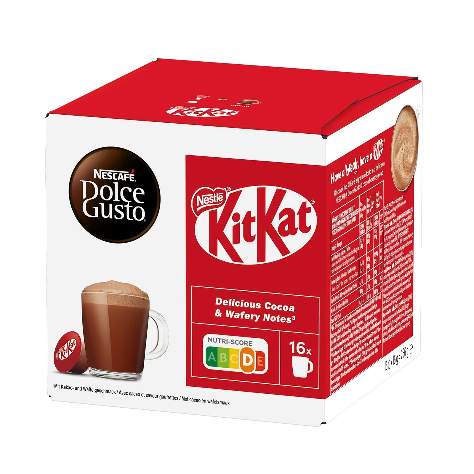 Krups KP3408 Dolce Gusto Kapselmaschine + 3 DolceGusto KitKat Kakao Krups KP3408 Dolce Gusto Kapselmaschine + 3 DolceGusto KitKat Kakao