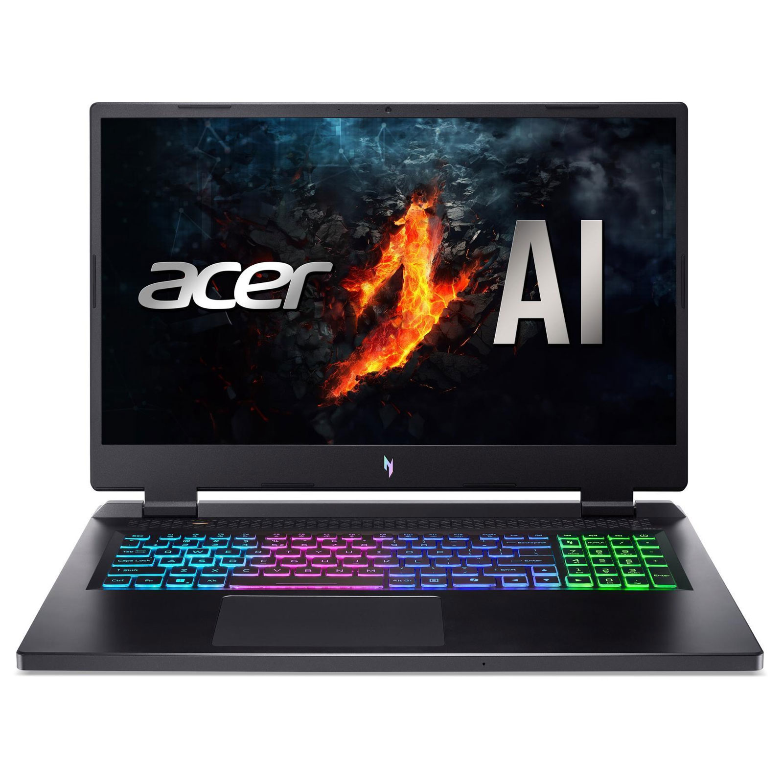 ACER Gaming-Notebook Nitro 17 (AN17-42-R4GJ), 17,3 Zoll, Copilot+, QHD, IPS, 165Hz, Ryzen 9 8945HS, 16GB, 1TB, RTX 4070 (NH.QP9EG.009, Obsidian Black)
