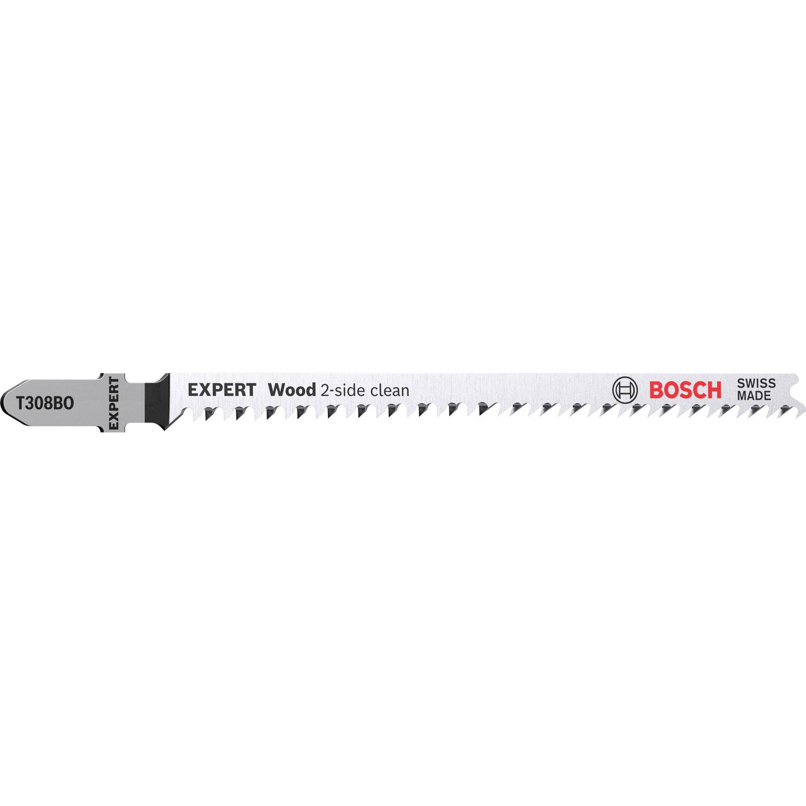 Bosch Professional Expert Wood 2-side clean T 308 BO Stichsaegeblatt, 5 Stueck Stichsaegen