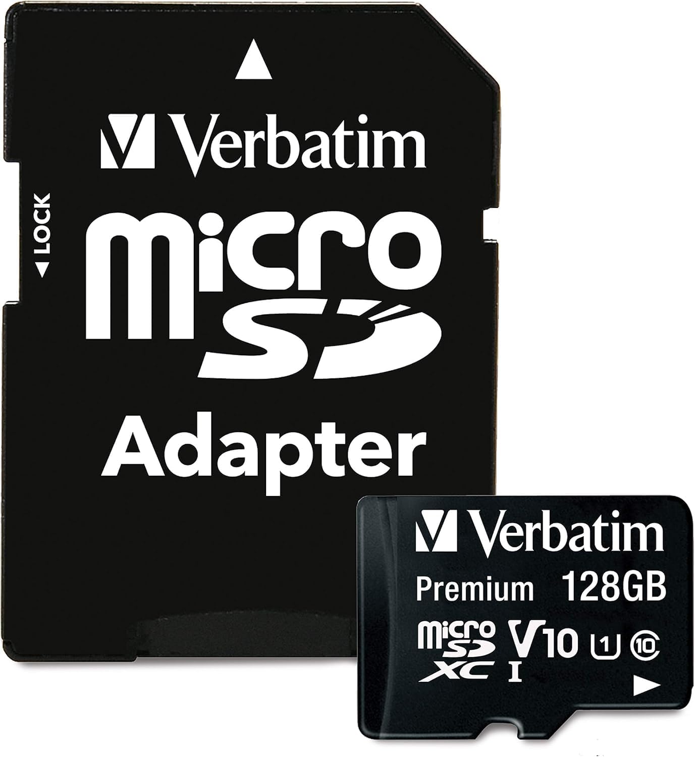 VERBATIM Premium Micro SDXC 128GB C10/U1 + Adapter micro SDXC Speicherkarte (UHS-I Klasse 10)