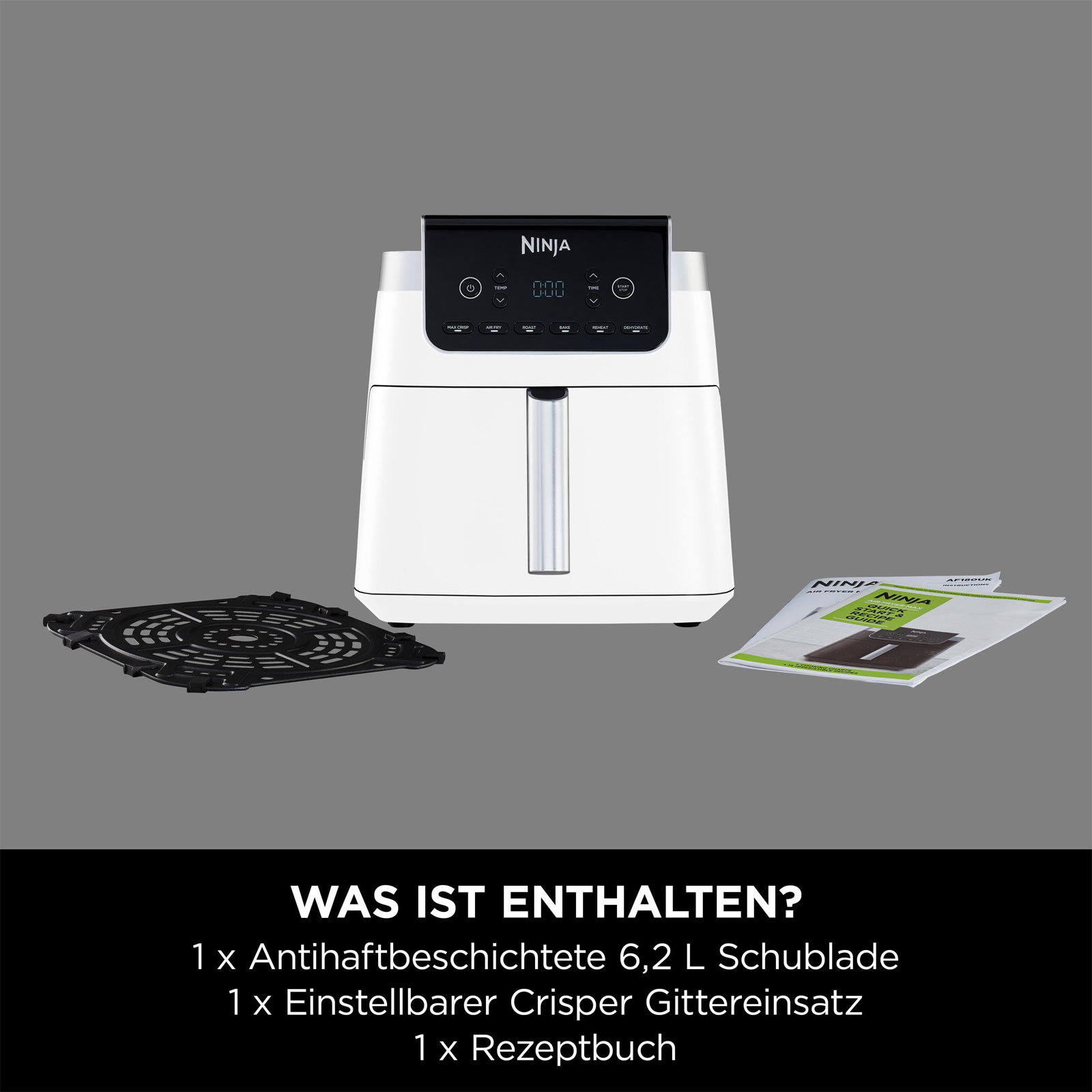 Ninja AF180EUWH Heißluftfritteuse Ninja AF180EUWH Heißluftfritteuse