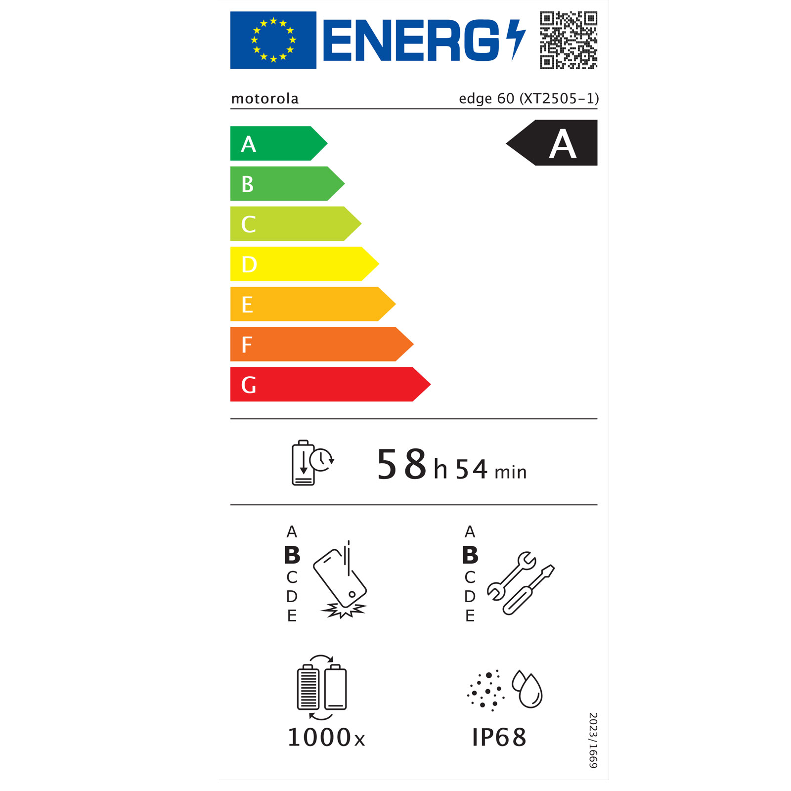 Motorola edge 60 12GB + 512GB PANTONE Gibraltar Sea Smartphone (6,67 Zoll, 50 MP, Triple-Kamera, Octa-Core, Fingerabdrucksensor, Gesichtserkennung, blau)