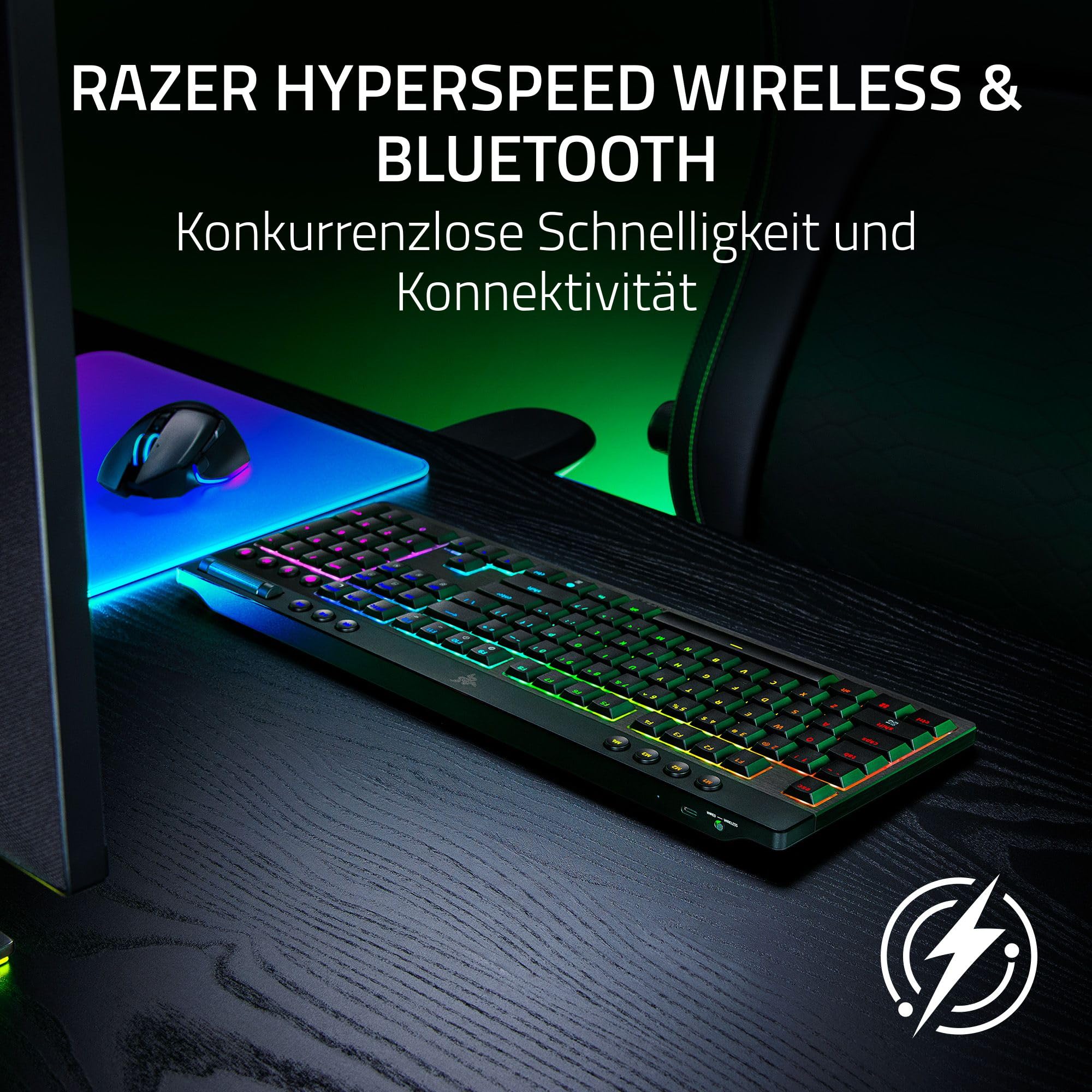 Razer BlackWidow V4 Low-Profile HyperSpeed -  mechanische Gaming-Tastatur