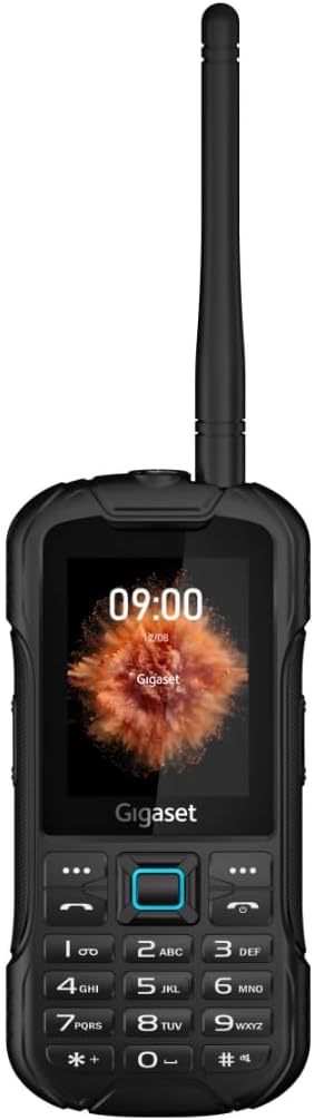 Gigaset GLX8 ACTIVE Robustes 4G-Outdoor-Tastenhandy mit Walkie-Talkie-Funktion Staub- & wasserdicht