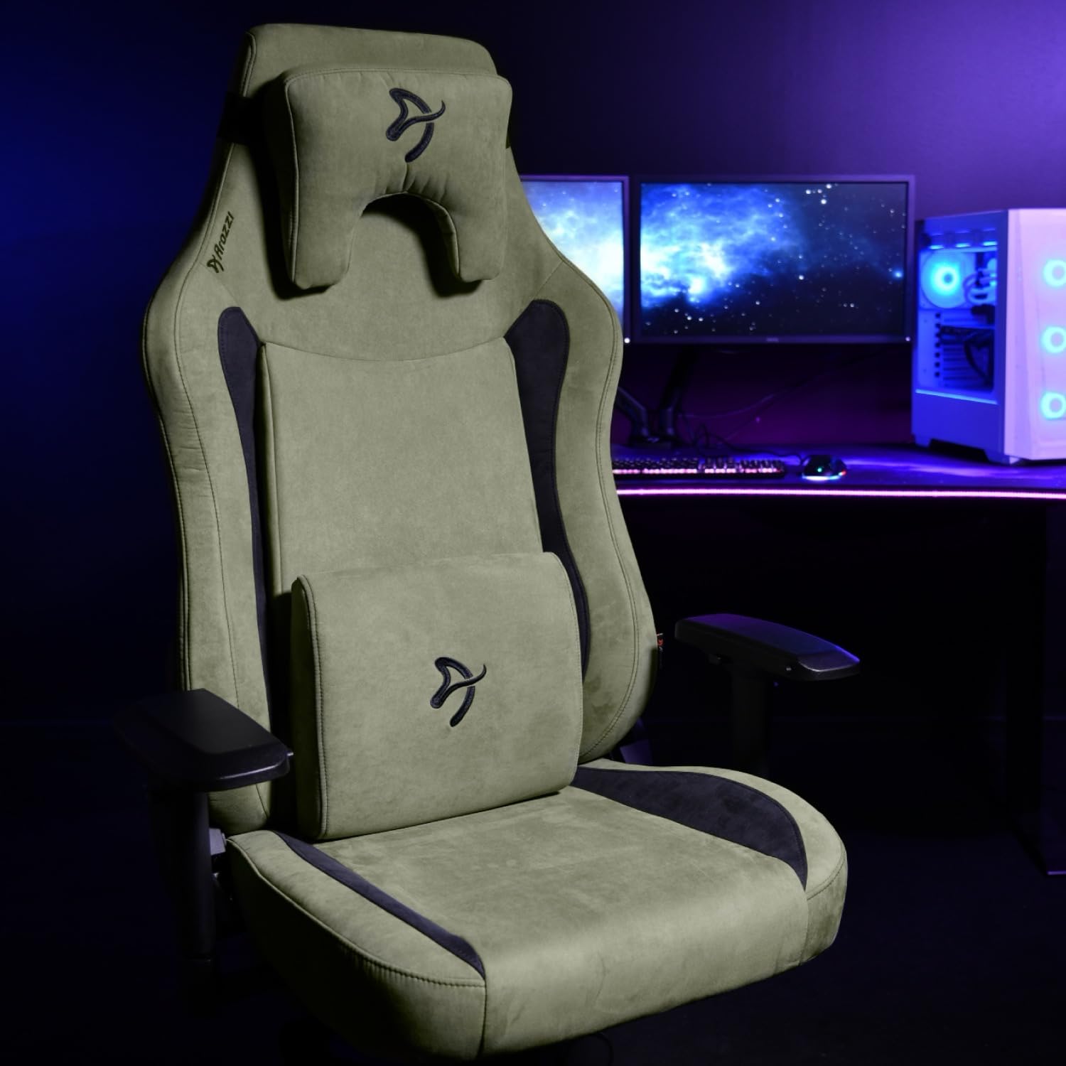 Arozzi Vernazza XL Supersoft Gaming-Stuhl, Forest Green