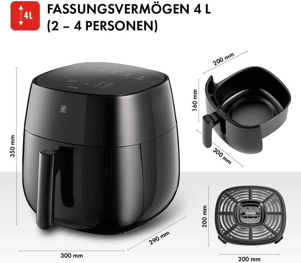 ZWILLING 1021777 Heißluftfritteuse