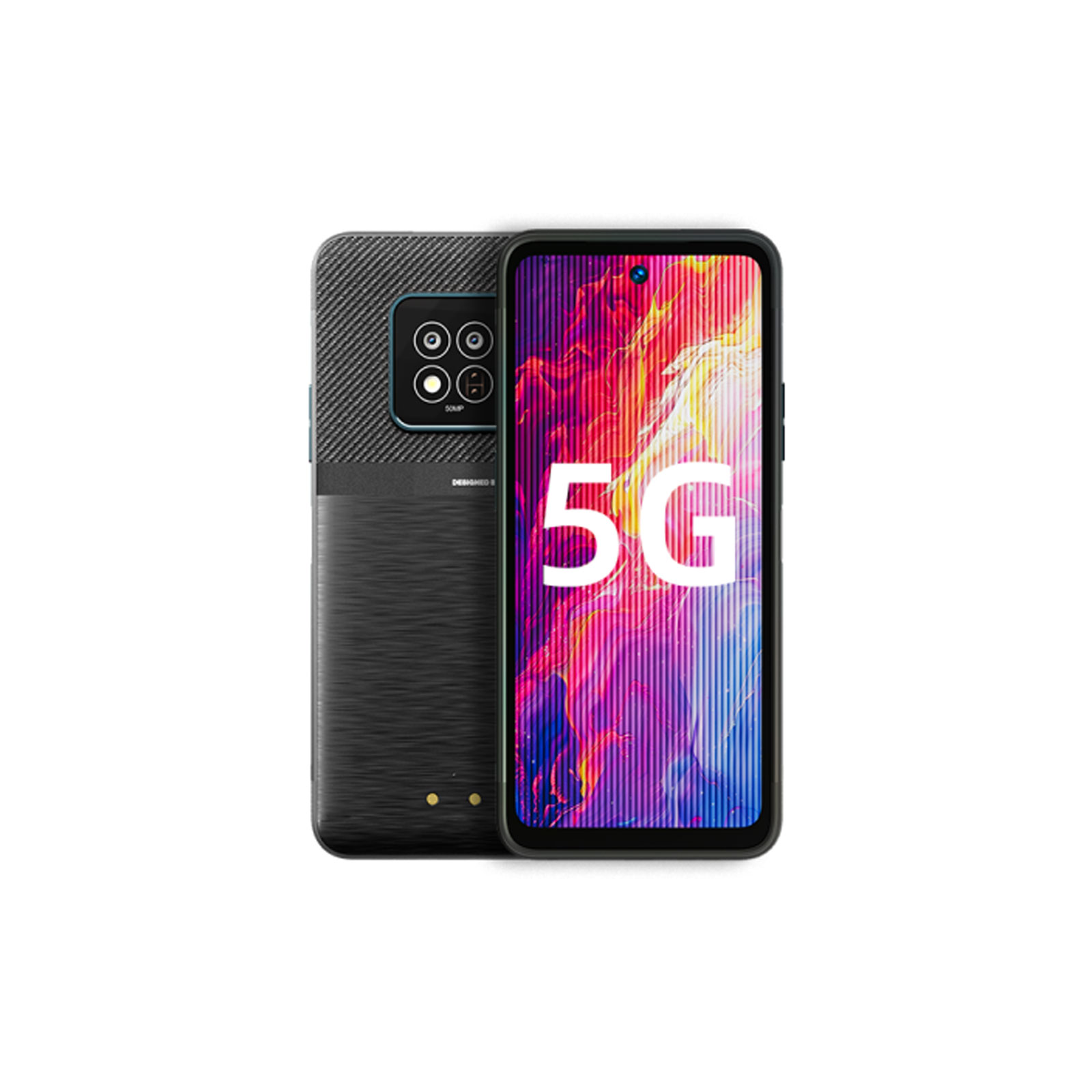 AGM X6 Phantom 5G 8 GB + 128 GB Black Iron Smartphone (6,7 Zoll, 50 MP, 5.000-mAh, Octa-Core, Fingerabdrucksensor, Outdoor, Militär Standard 810H)