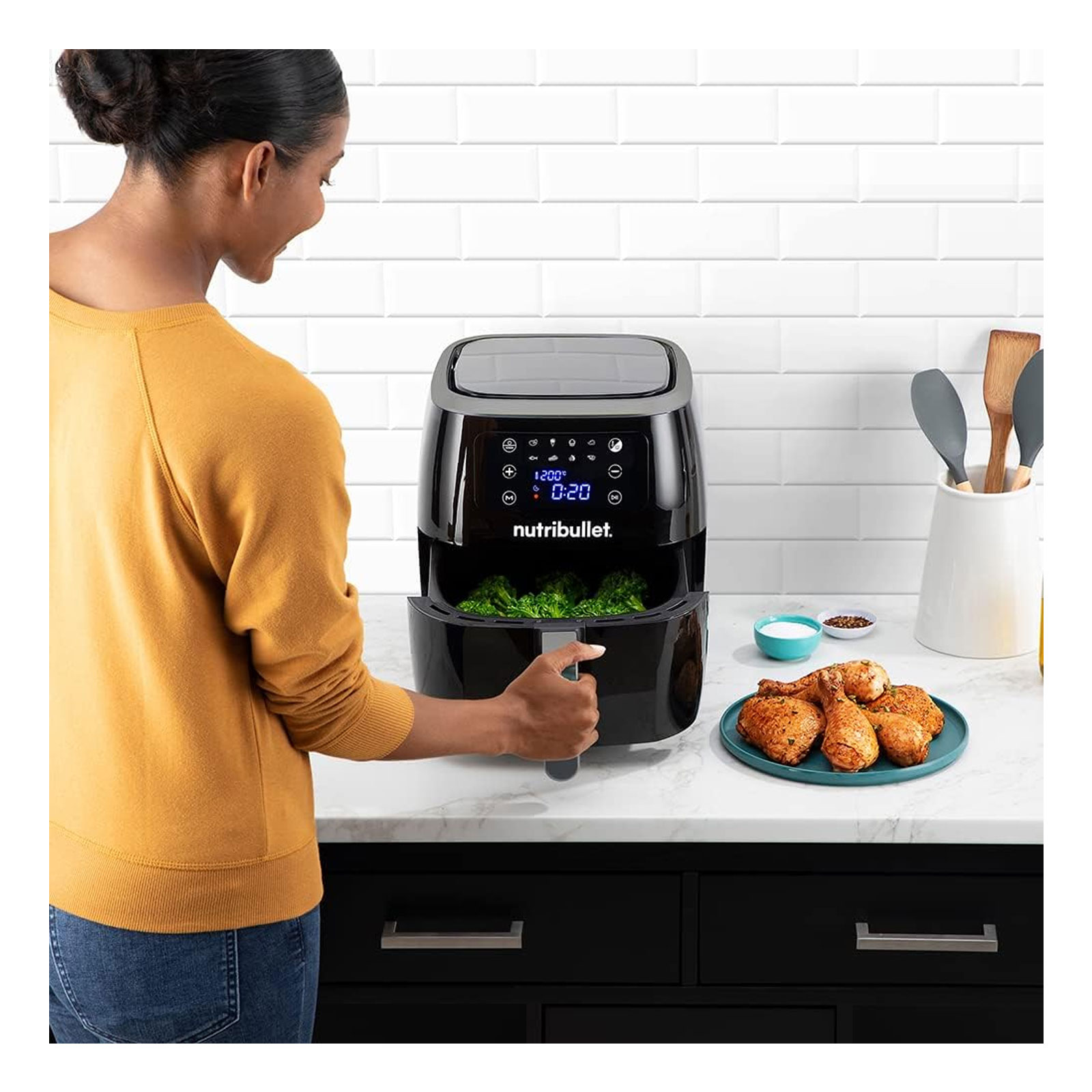 Nutribullet NBA071B XXL Digital Airfryer Heißluftfritteuse