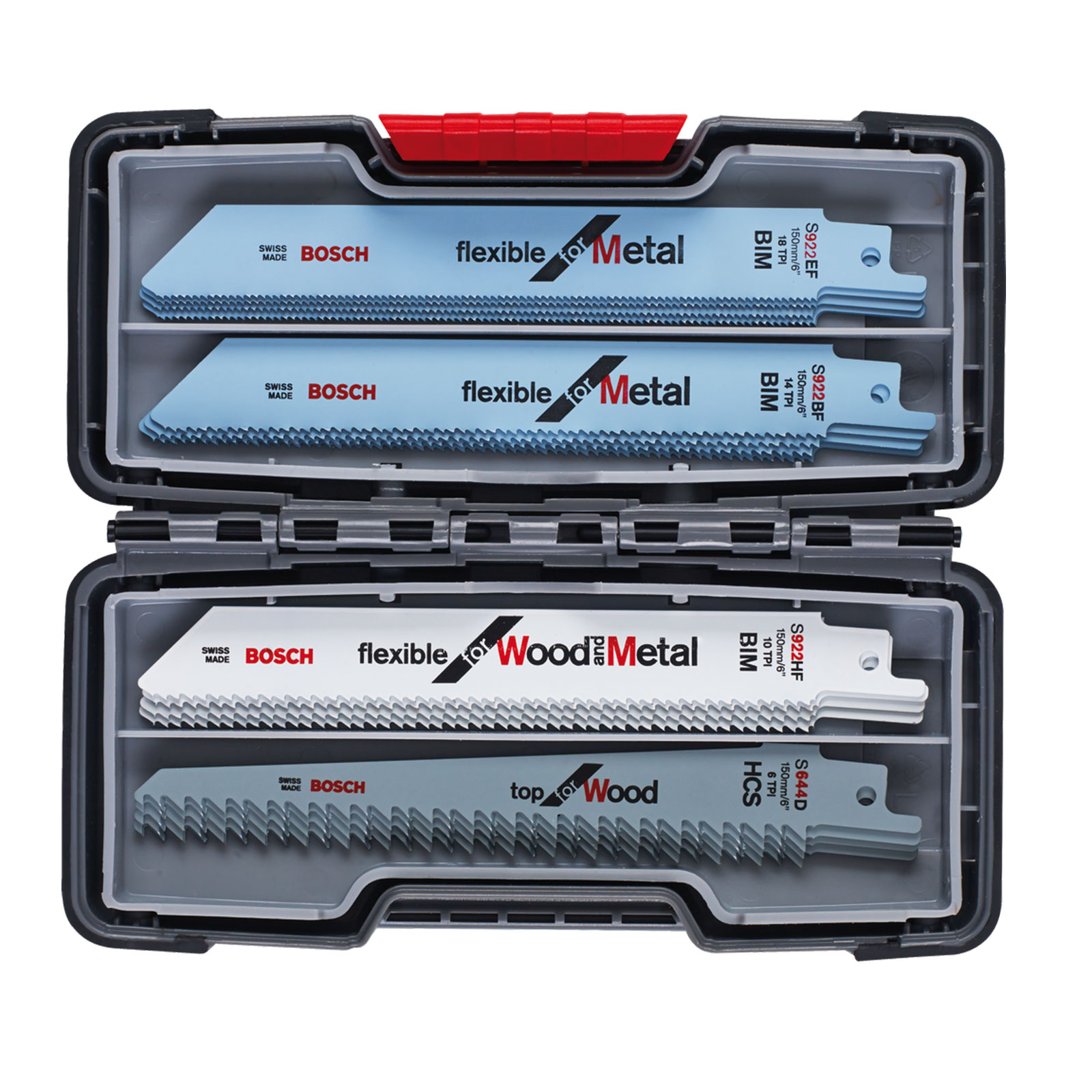 Bosch Professional SSB ToughBox Basic Wood-Metal 15.tlg Sägeblatt Sortiment
