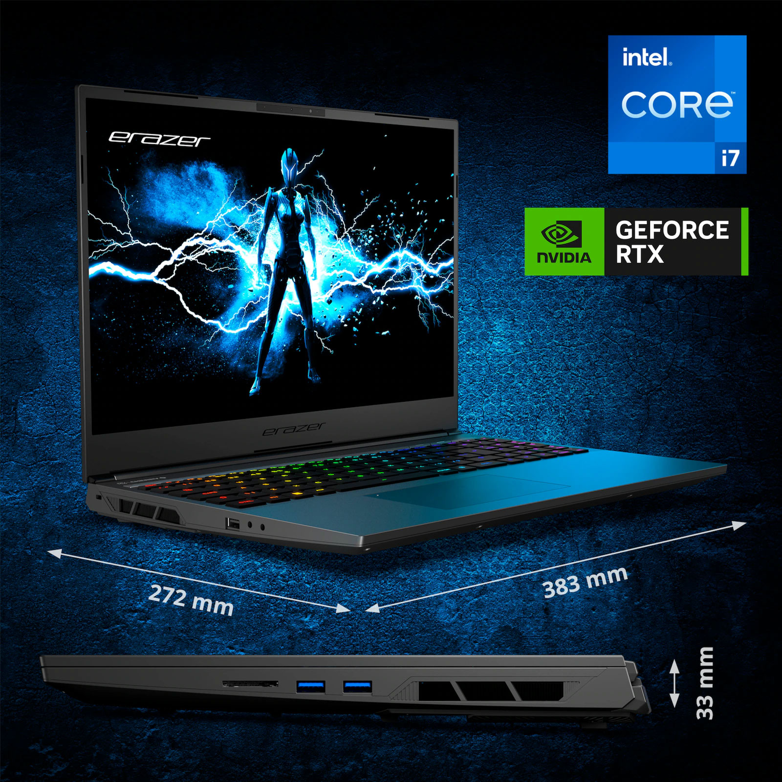 ERAZER Gaming-Notebook Major X20