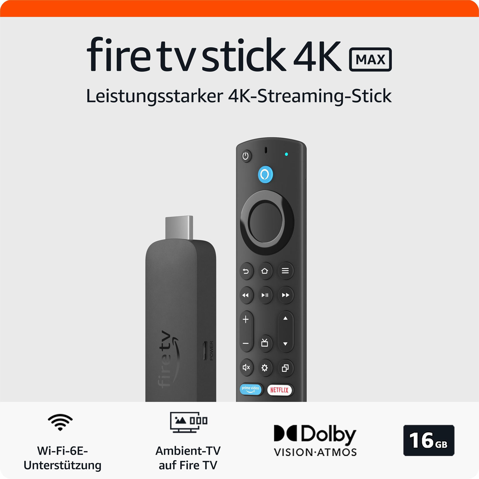 Amazon Fire TV Stick 4k 2023 Streaming-Player