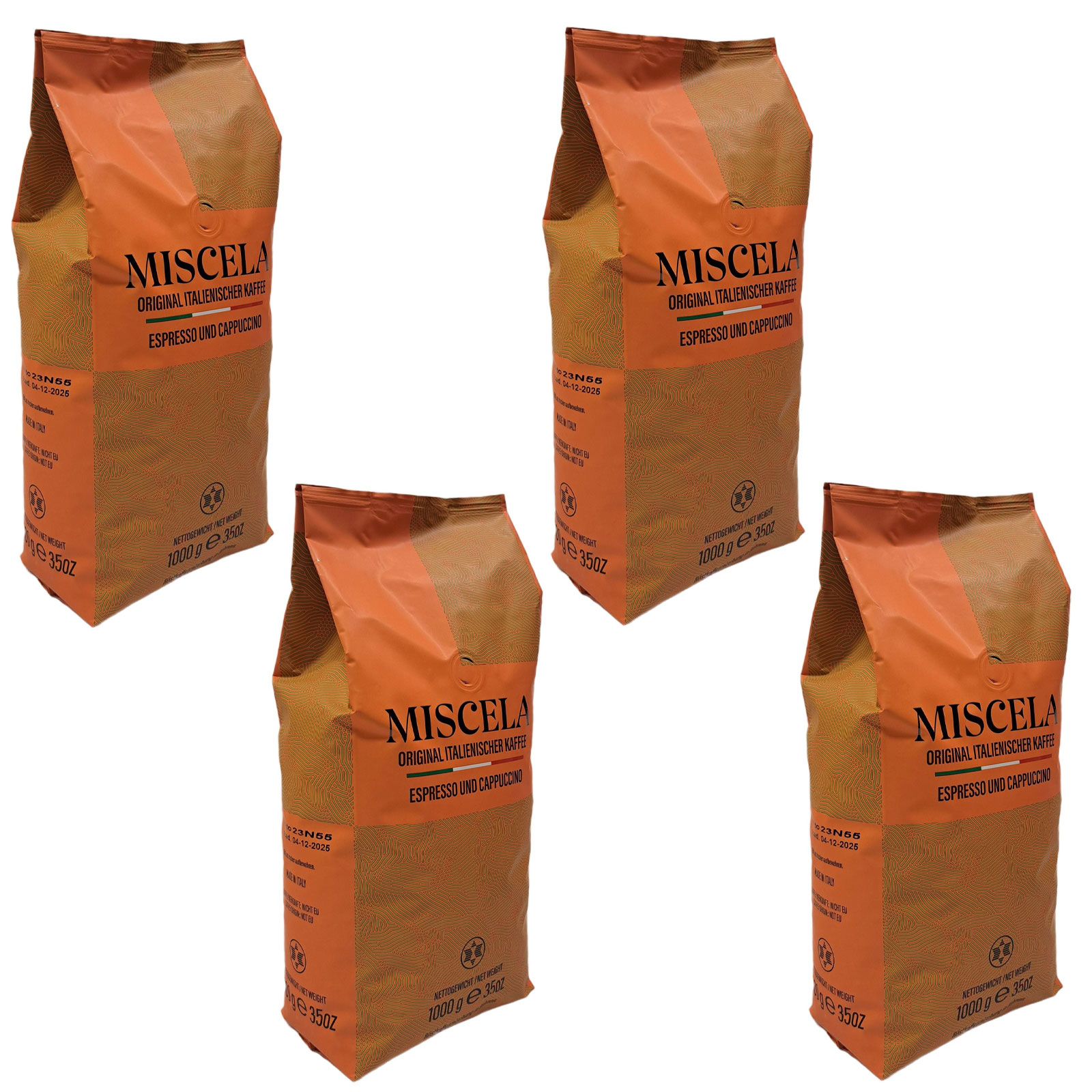4x Caffe Espresso Mischung Exklusiv 1kg