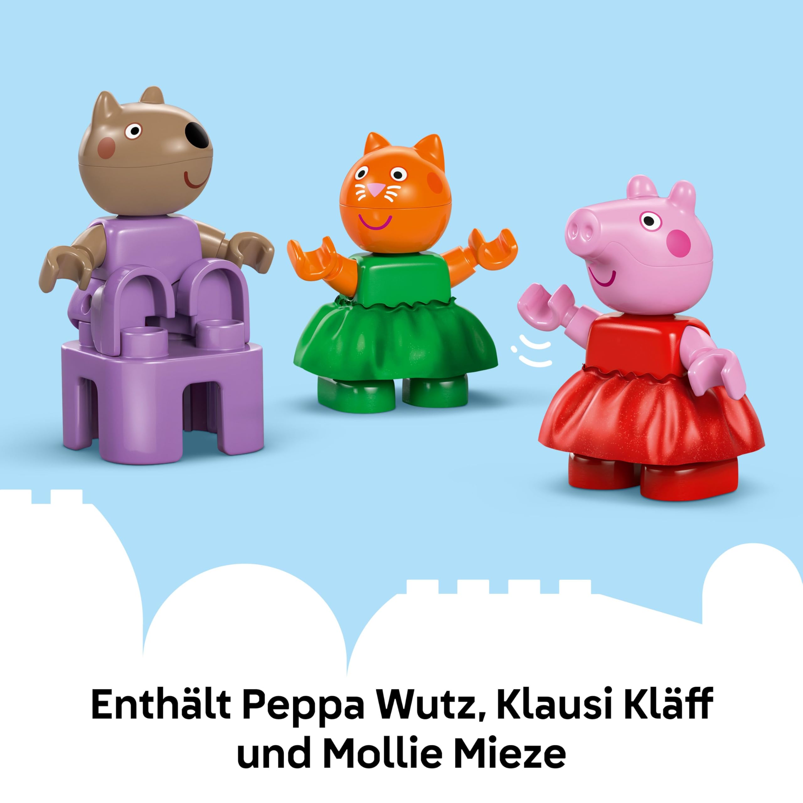 LEGO DUPLO Peppa Wutz Jahrmarkt - Montessori Spielzeug 10453