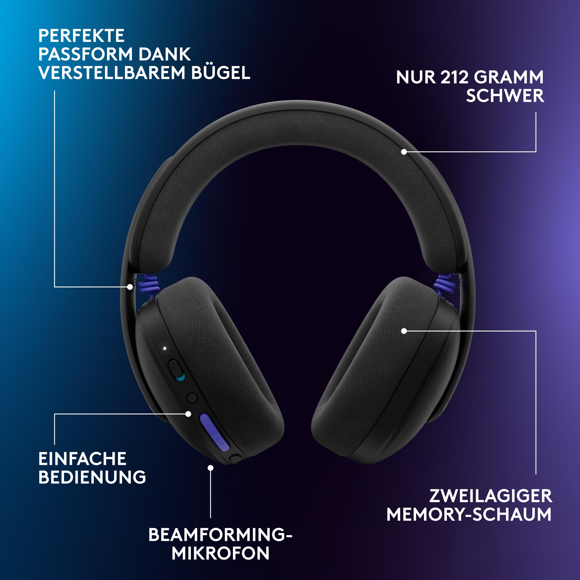 Logitech G325 Kabelloses LIGHTSPEED Gaming-Headset