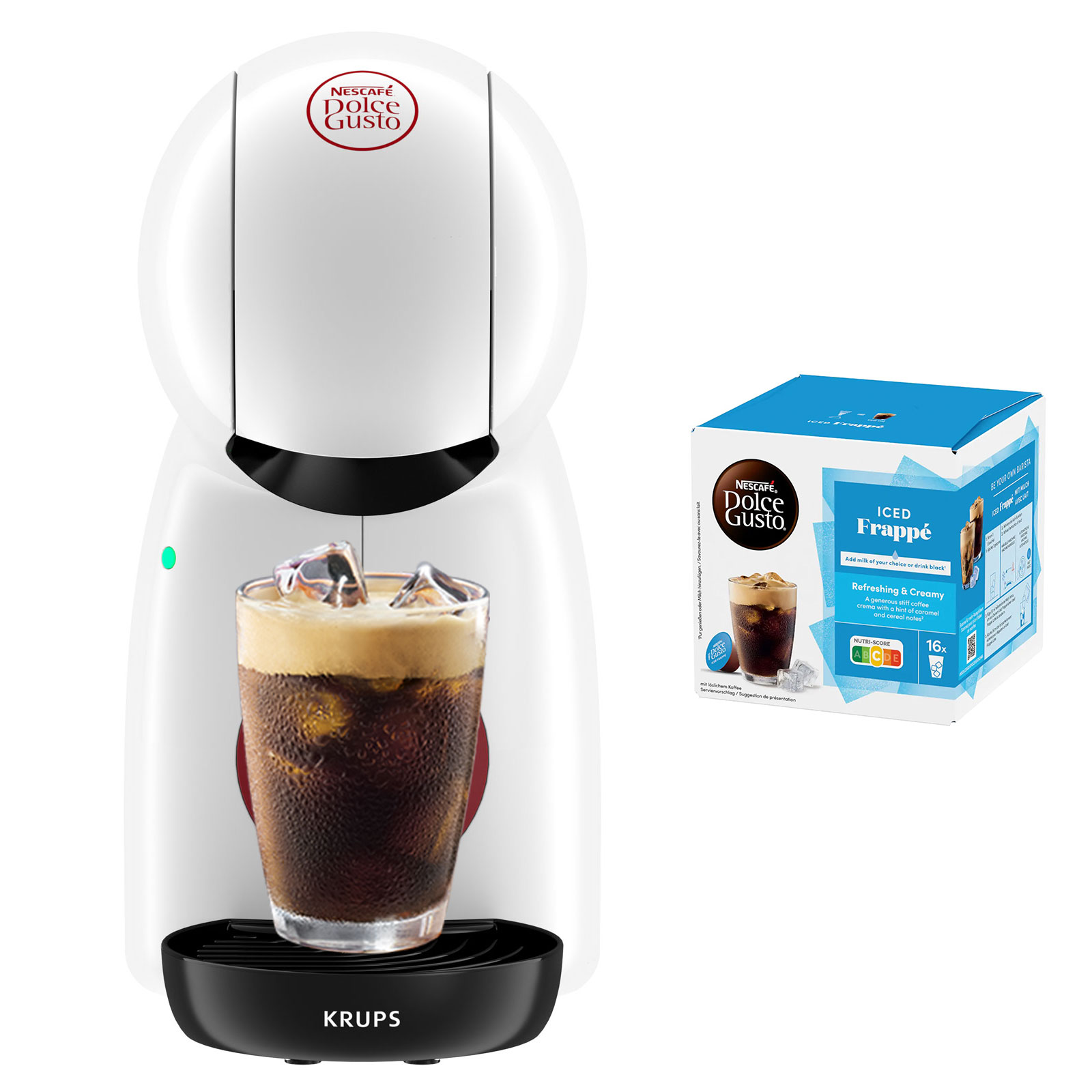 Krups KP1A31 Dolce Gusto Piccolo XS Kaffeemaschine inkl. 1x NESCAFÉ Dolce Gusto Iced Frappe