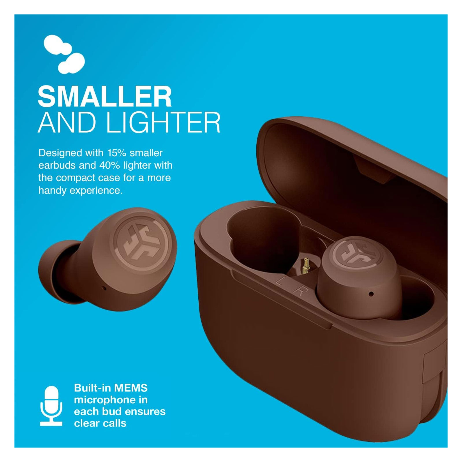 JLab Go Air Tones True Wireless Earbuds Bluetooth In-Ear-Kopfhörer Kabellos
