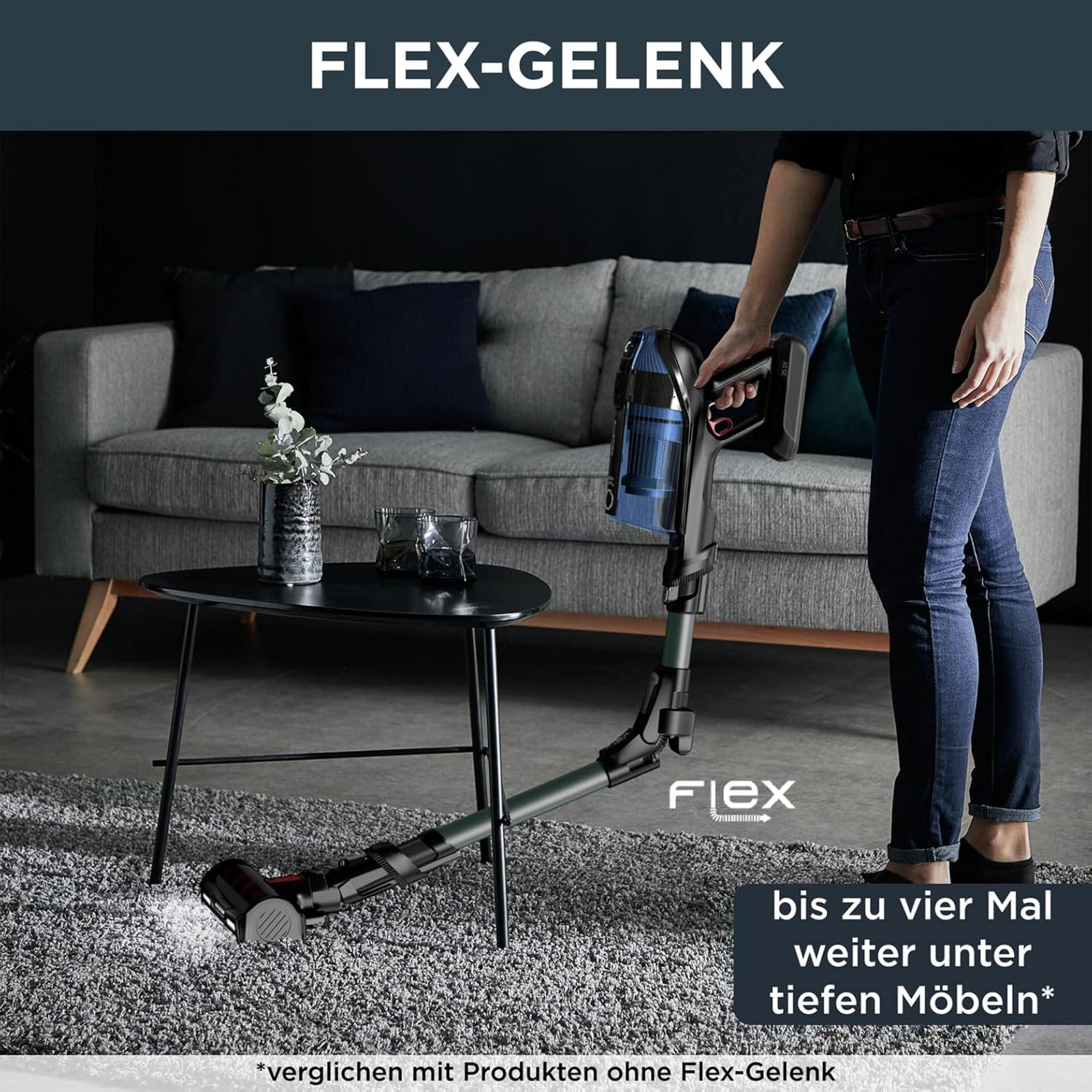 Rowenta RH98C8 X-Force Flex 12.60 Aqua, Akku-Stabstaubsauger