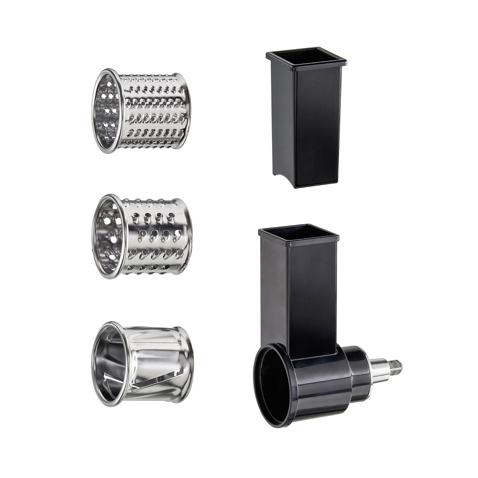 Caso 3160 Multireiben-Set für Küchenmaschine KM 1800 Black (passend zu Küchenmaschine KM 1800 Black (Art.Nr. 3156 / Art.Nr. 3157))