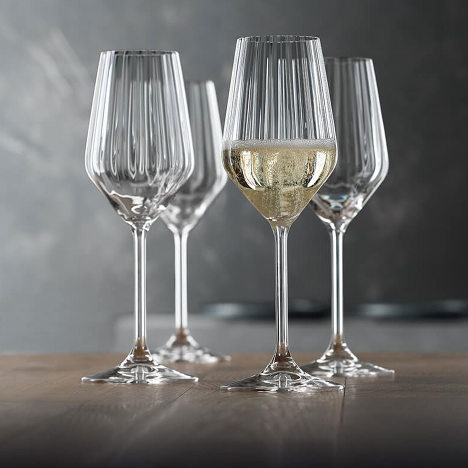 Spiegelau  4-teiliges Champagnerglas-Set, Kristallglas, 310 ml, Spiegelau LifeStyle, 4450177