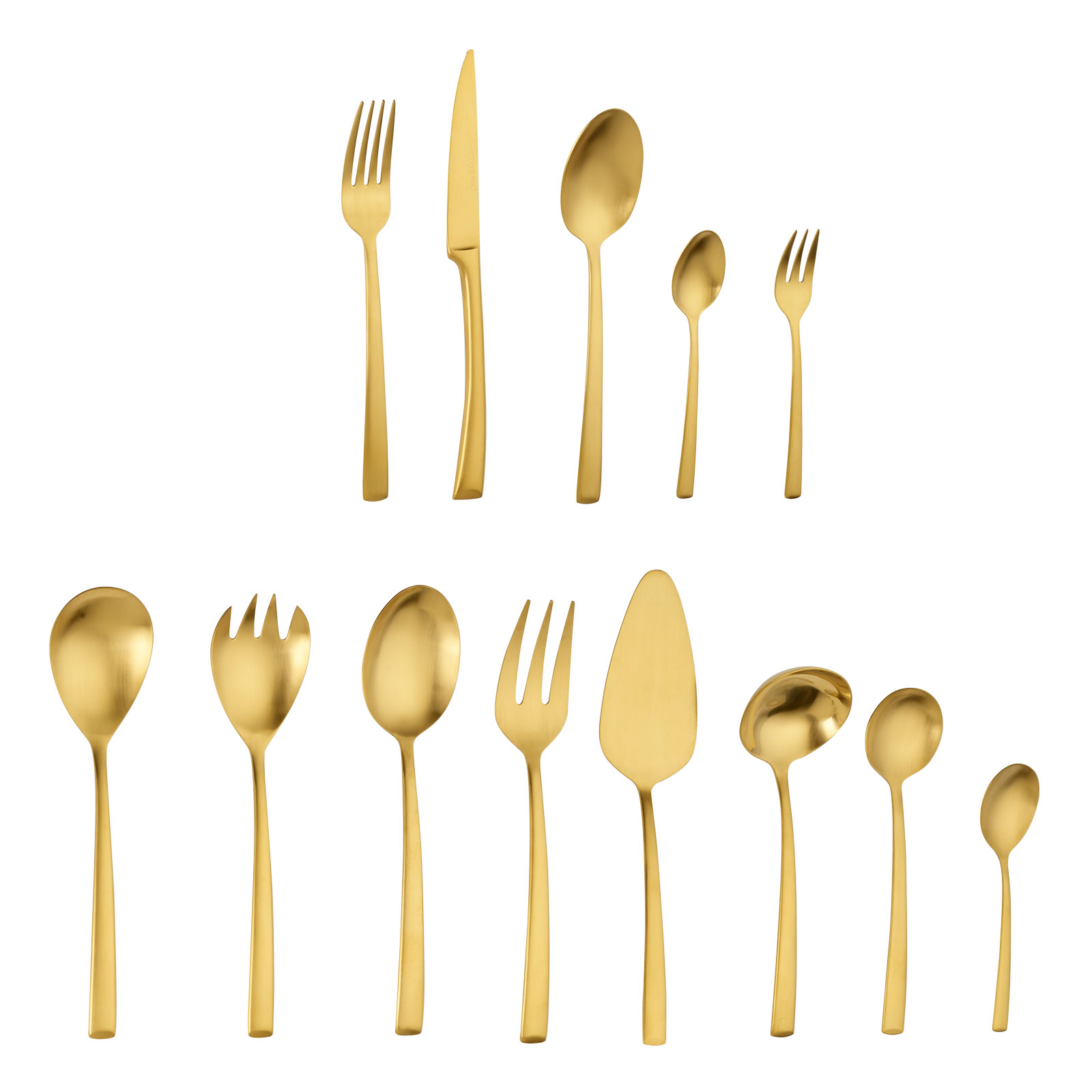 Echtwerk Tafelbesteck "AVELINO" 68tlg - Gold Edition