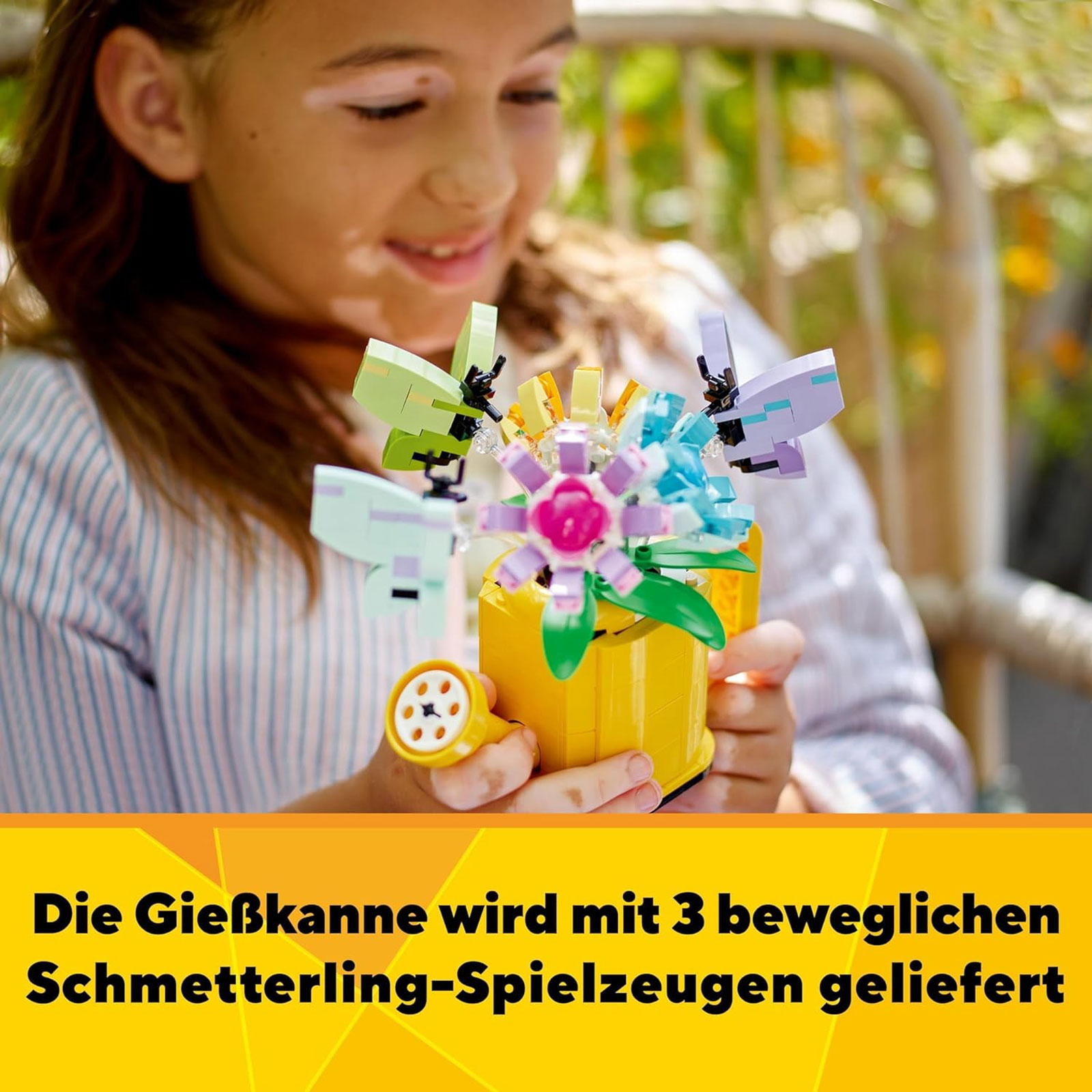LEGO Creator 3in1 Gießkanne mit Blumen Set,