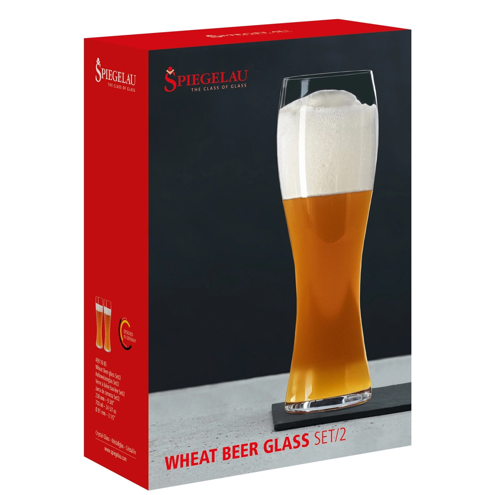 Spiegelau 4991685 Hefeweizenglas Set/2 Beer Classics
