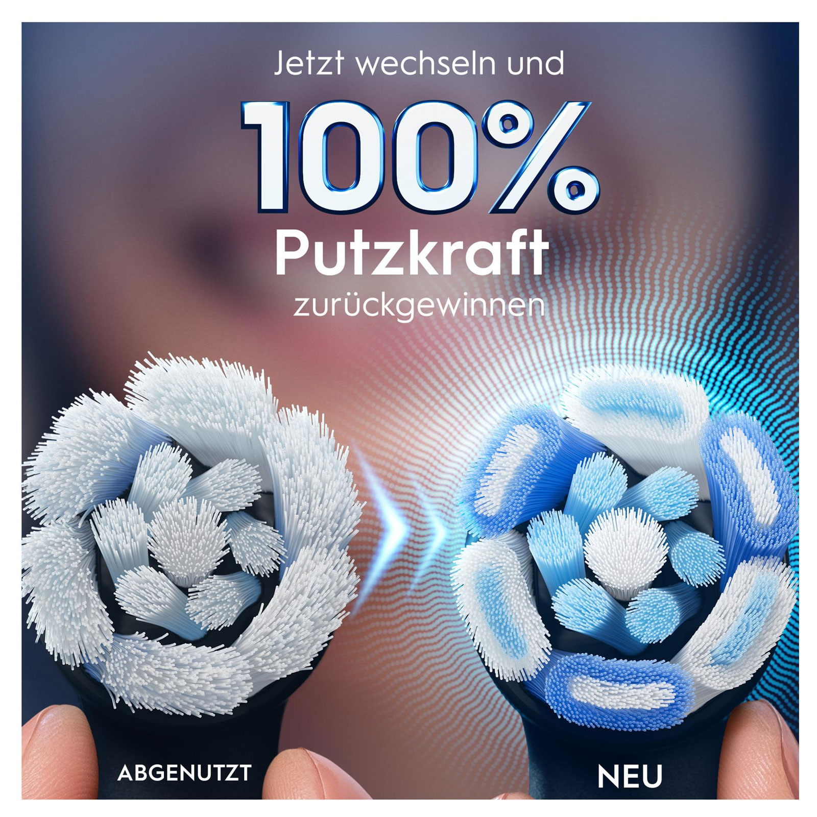 Oral-B iO Sanfte Reinigung, Original Aufsteckbürsten, Schwarz, 4er (passend für die Oral-B iO elektrische Zahnbürste)
