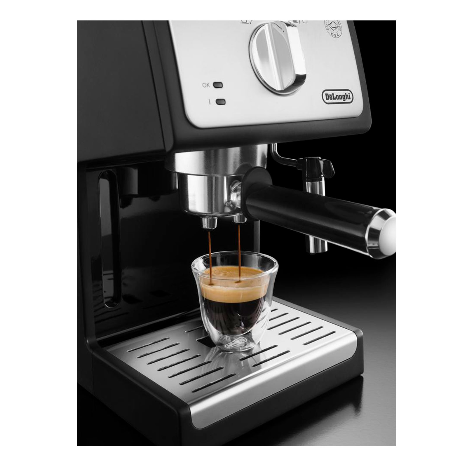 DeLonghi ECP 33.21 BK Siebträger Espresso Schwarz/Silber