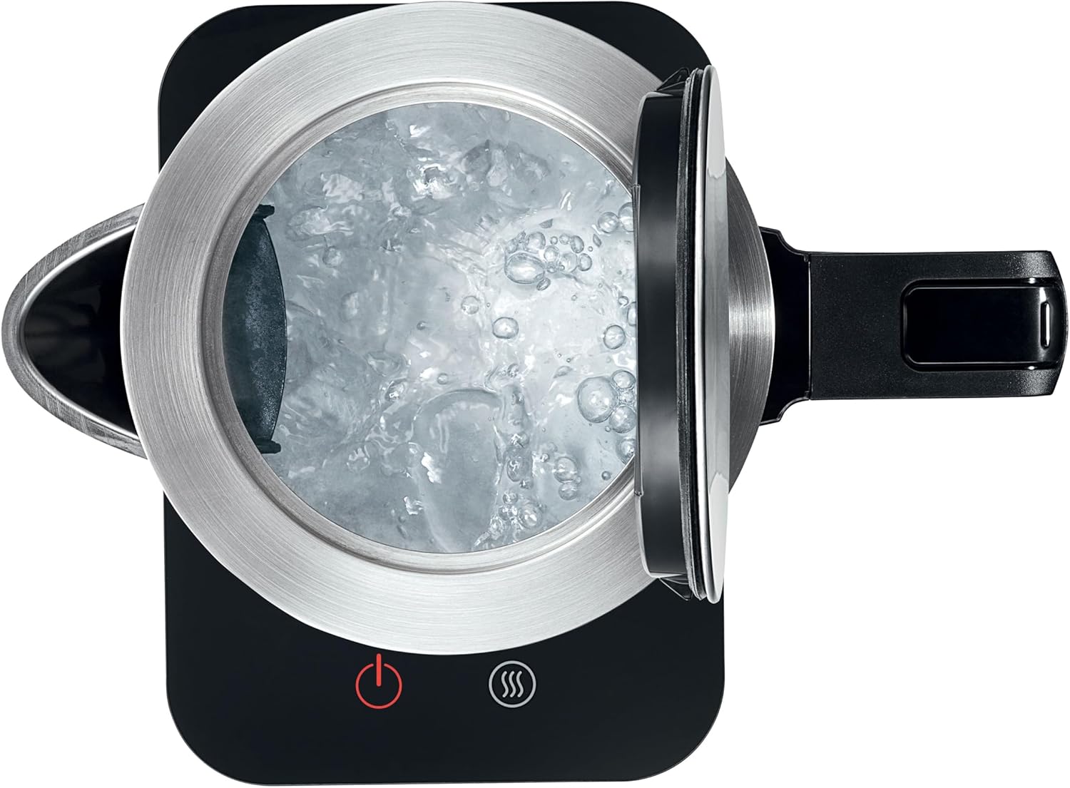 Bosch TWK7203 Wasserkocher 2200W 1,7 Liter Edelstahl/schwarz 7 Temperaturstufen