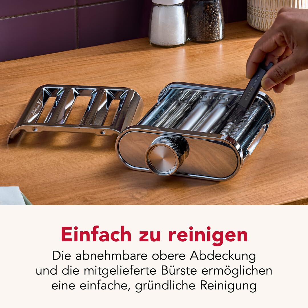 KitchenAid 5KSM3MPA Metall 3-in-1 Nudelvorsatz Nudelroller