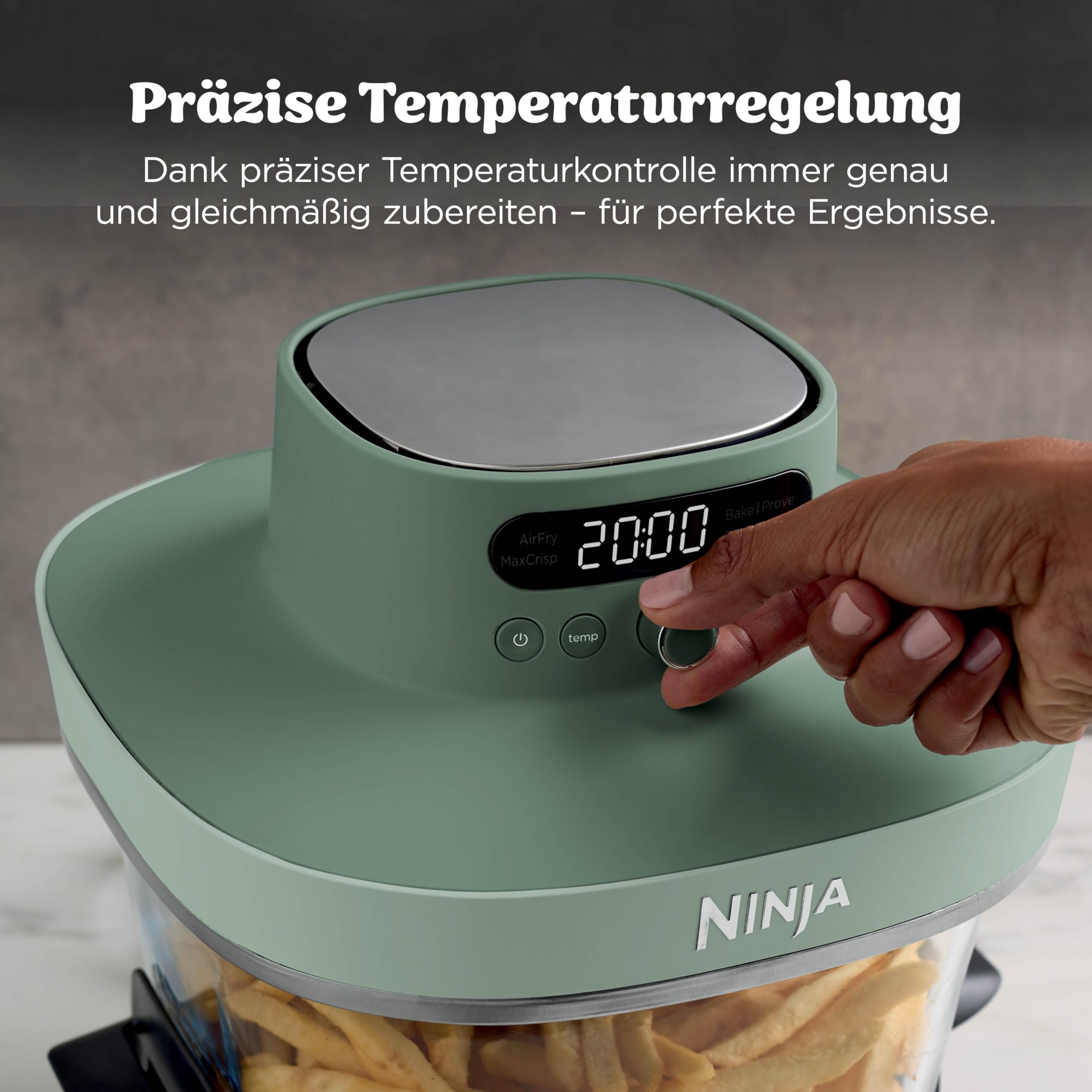 Ninja CRISPi PRO XL Glas-Heißluftfritteuse