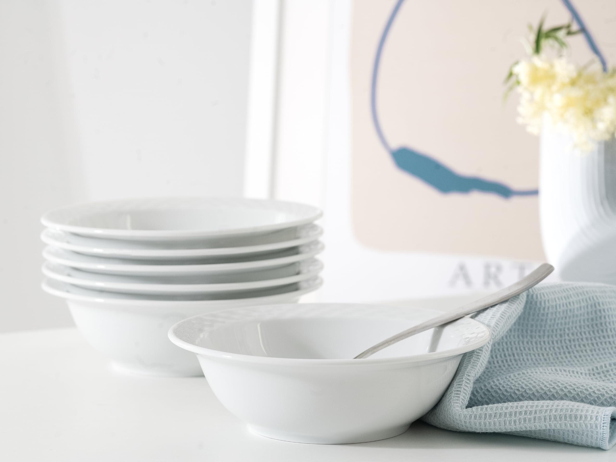 CreaTable 24645 Polo Weiss 6-tlg 6 Personen Müslischalen Set Porzellan