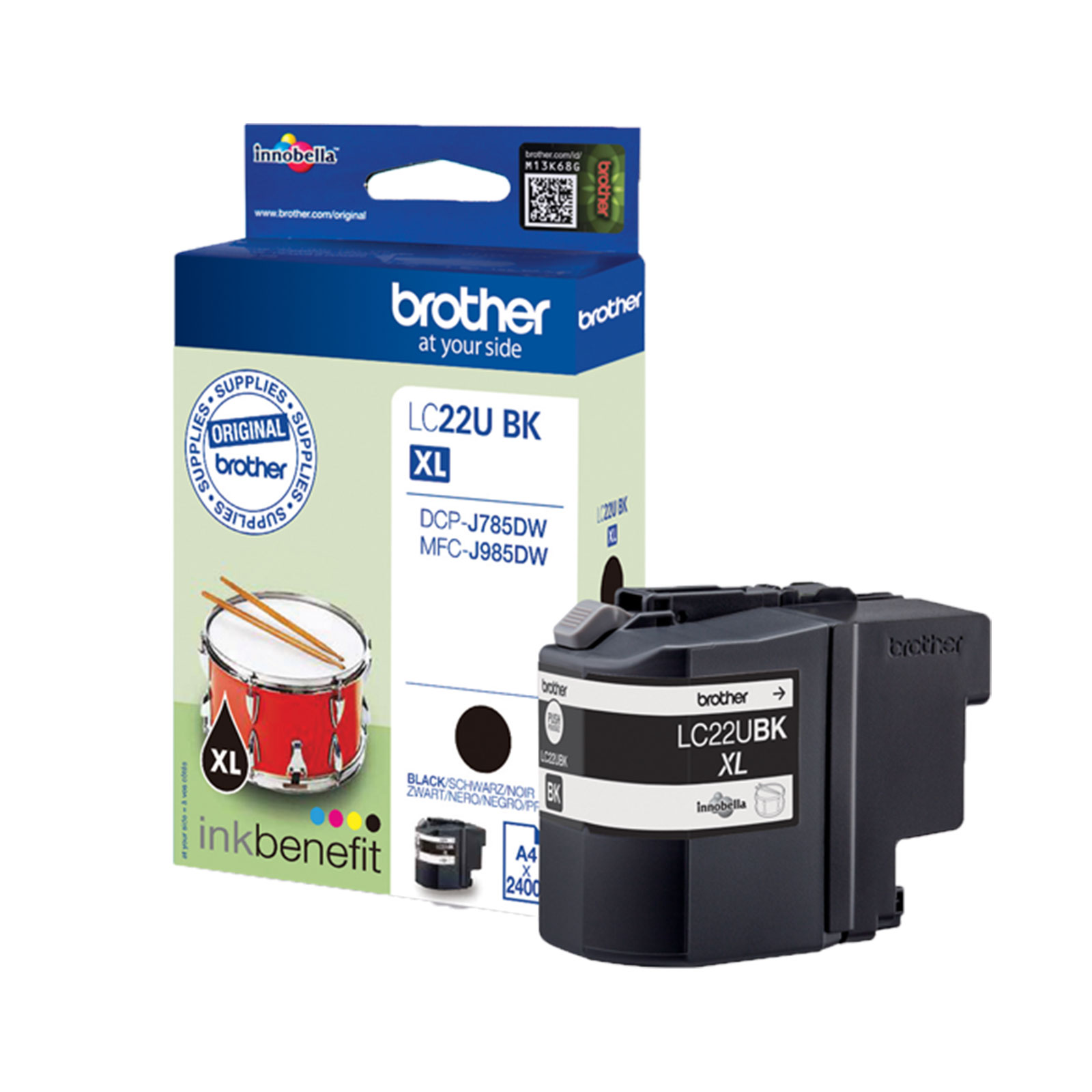 Brother LC22UBK XL Tinte für MFCJ985DW Black Brother LC22UBK XL Tinte für MFCJ985DW Black