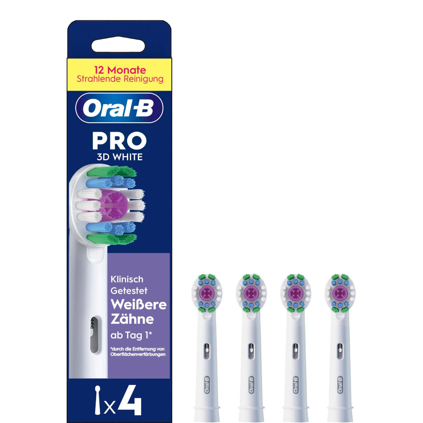 Oral-B Pro 3D White 4 Stück Aufsteckbürsten