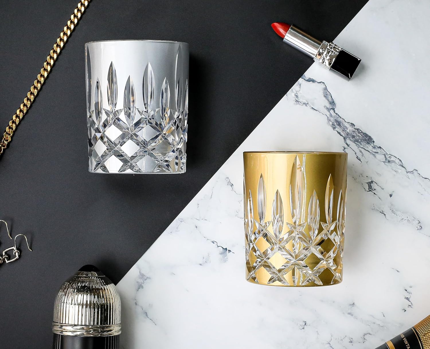 Riedel Laudon Tumbler silber 1 Glas Whiskybecher