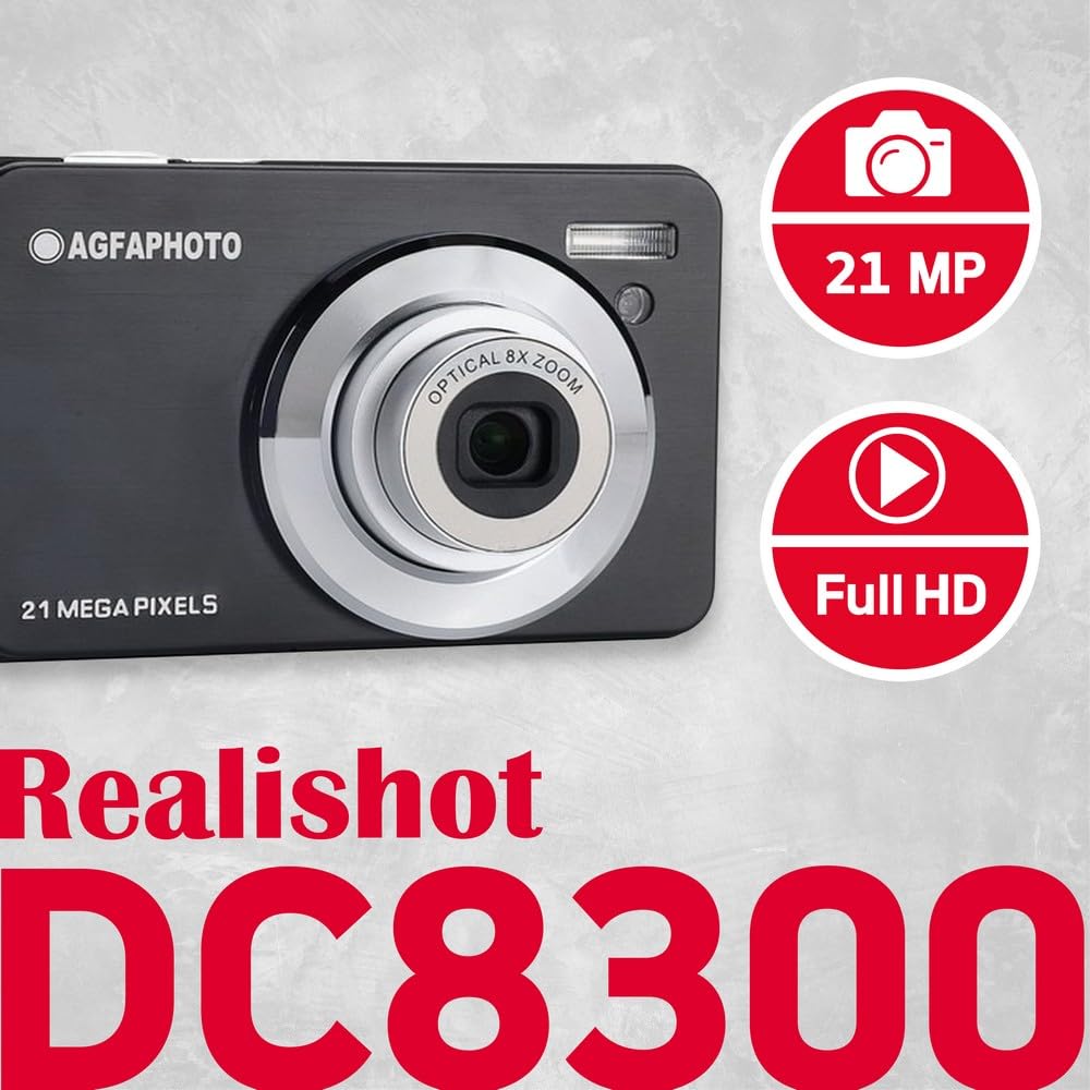AGFAPHOTO Realishot DC8300 schwarz Kompaktkamera