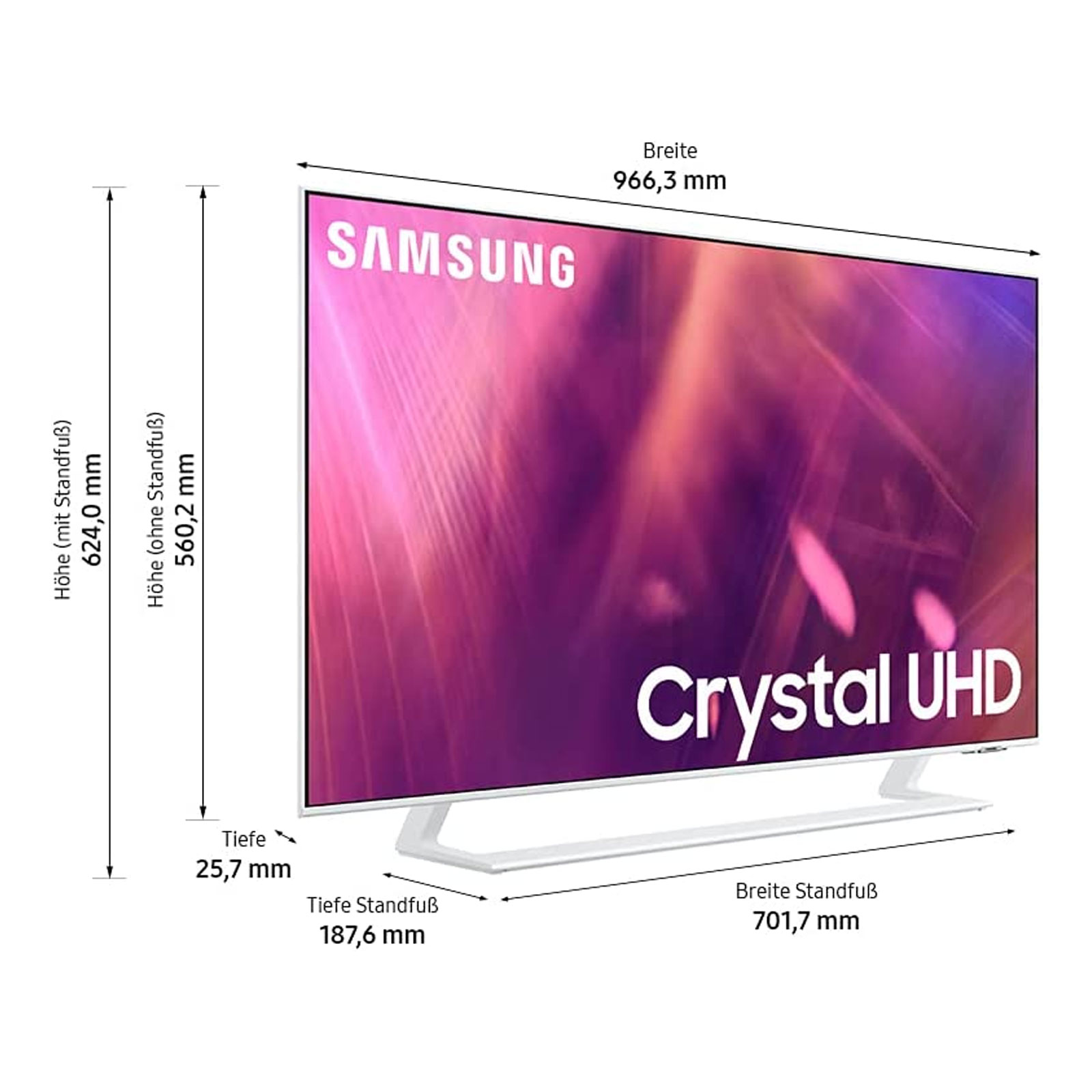 Samsung GU43AU9089UXZG weiß Crystal UHD LED TV Samsung GU43AU9089UXZG weiß Crystal UHD LED TV
