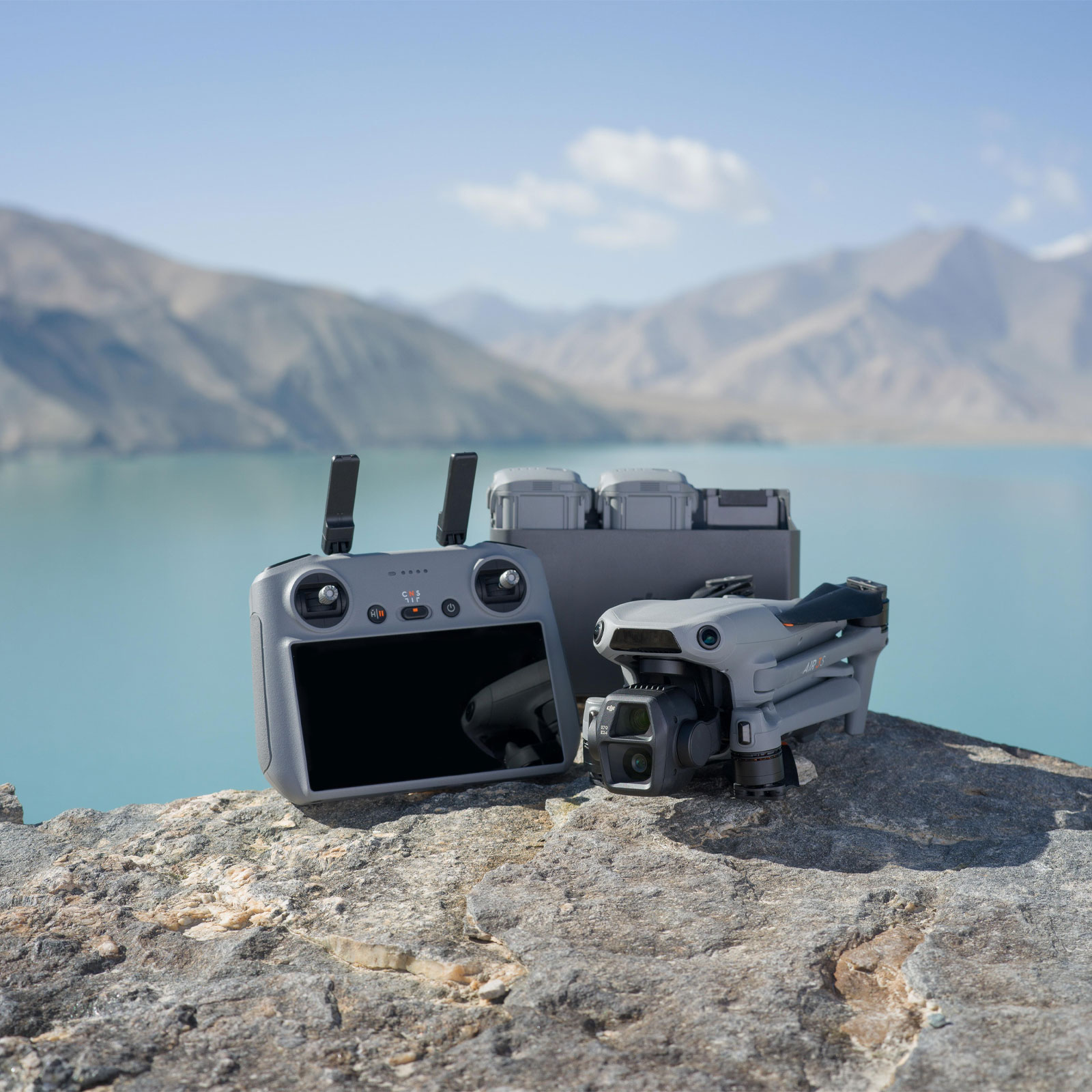 dji Air 3S Fly More Combo Drohne mit Kamera und RC 2 Fernsteuerung