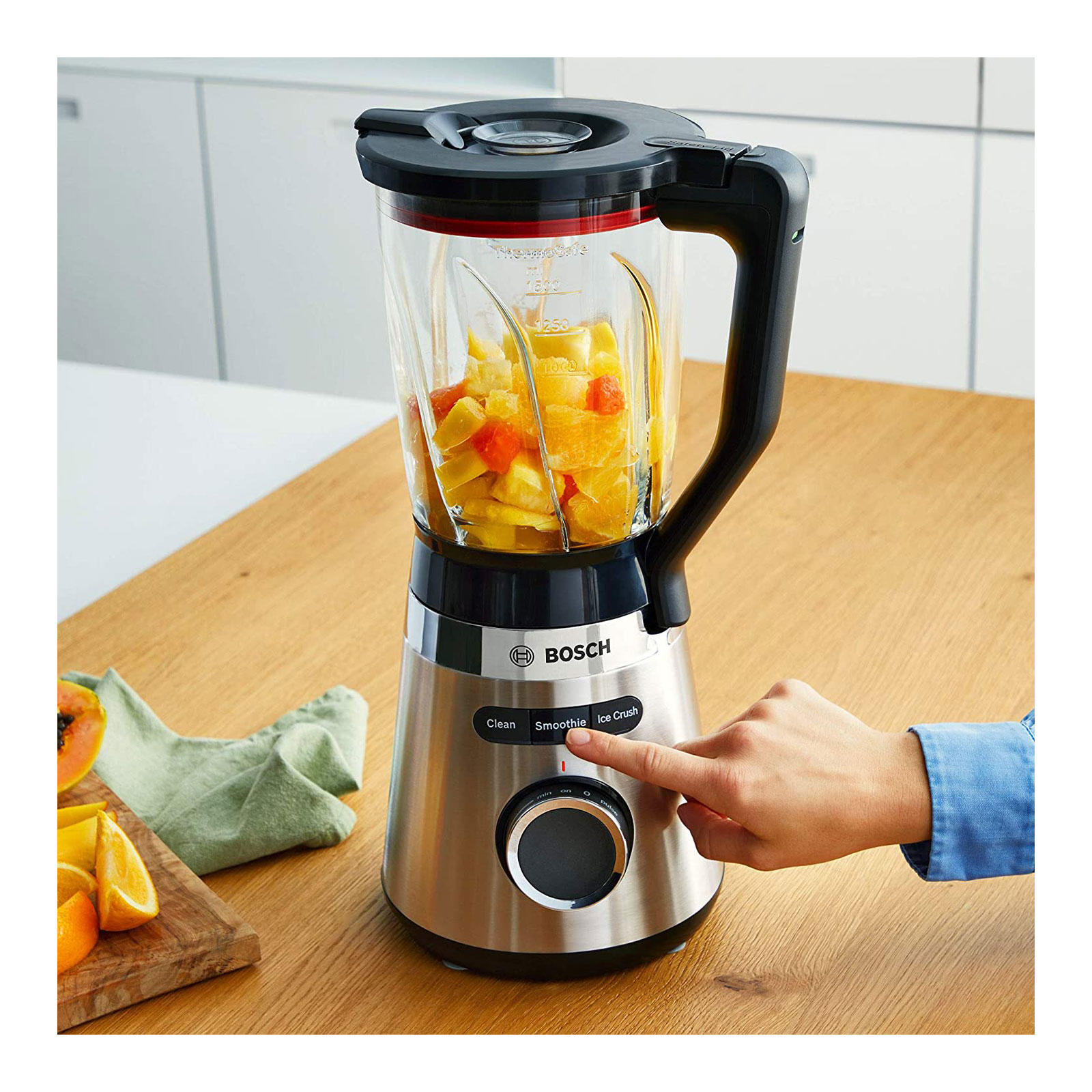 Bosch MMB6382MN Standmixer, VitaPower Serie | 4, 1200 W, Edelstahl Bosch MMB6382MN Standmixer, VitaPower Serie | 4, 1200 W, Edelstahl