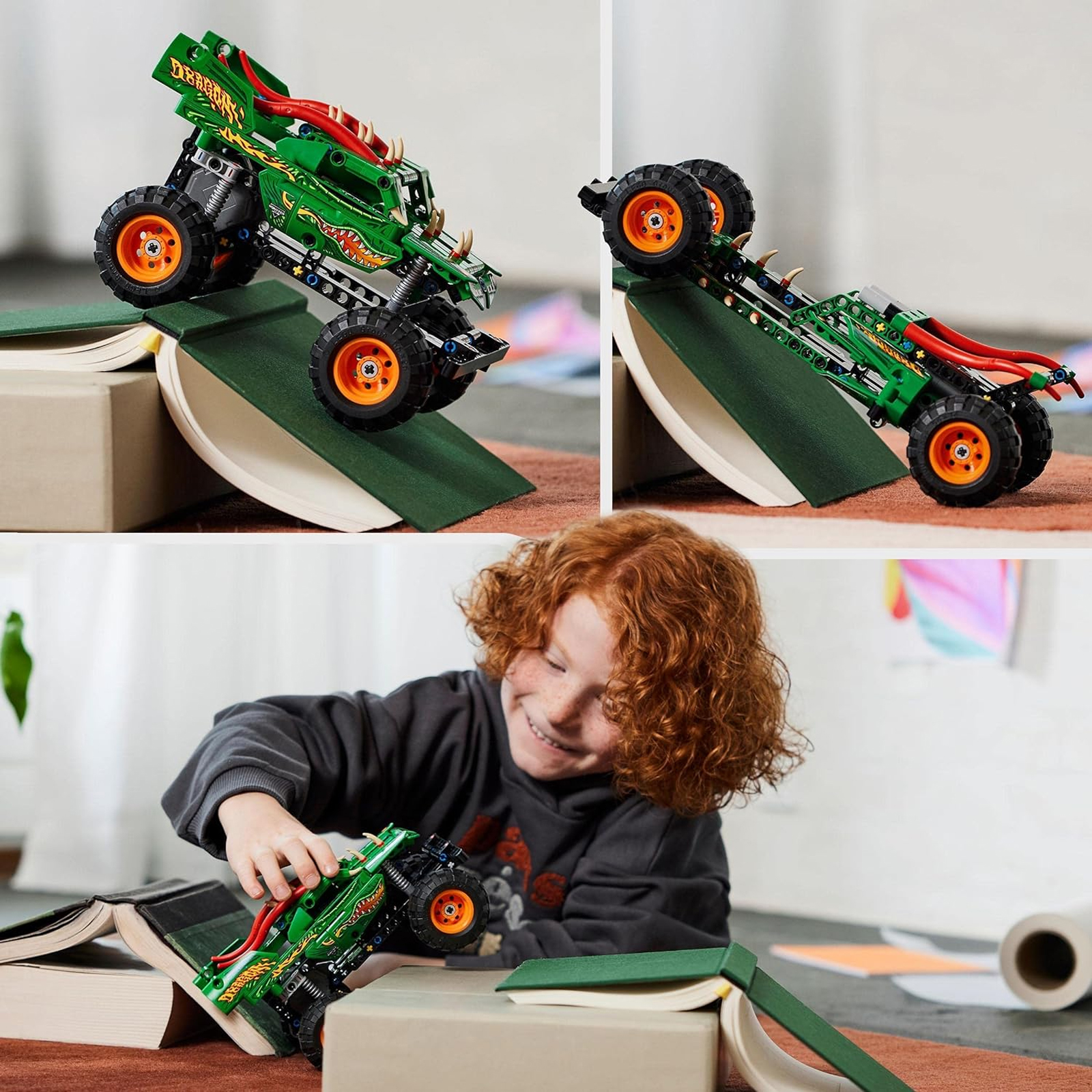 LEGO Technic Monster Jam Dragon, Monster Truck-Spielzeug für Jungen und Mädchen