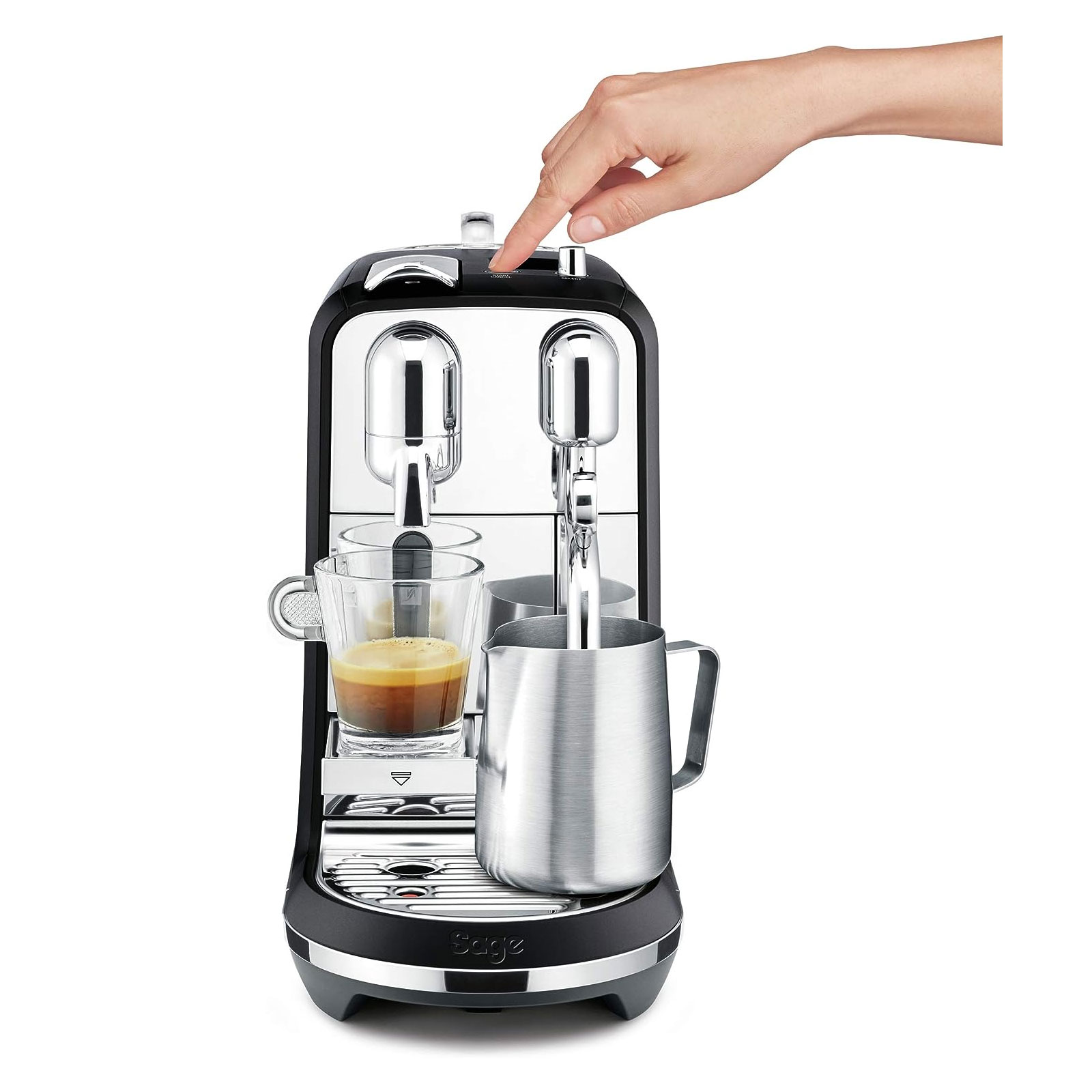 Sage the Creatista Plus SNE800BTR Trüffelschwarz Nespresso-Kapselmaschine