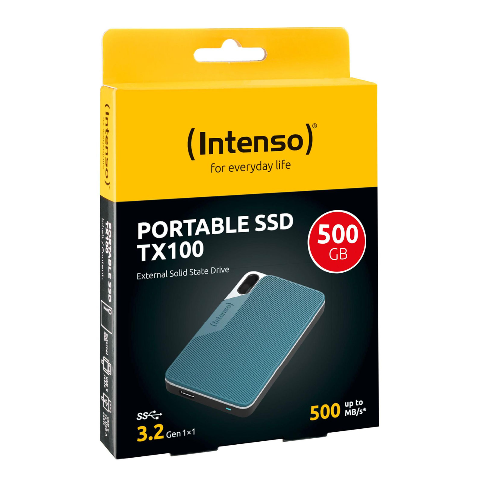 Intenso Externe SSD TX-100 500GB Intenso Externe SSD TX-100 500GB