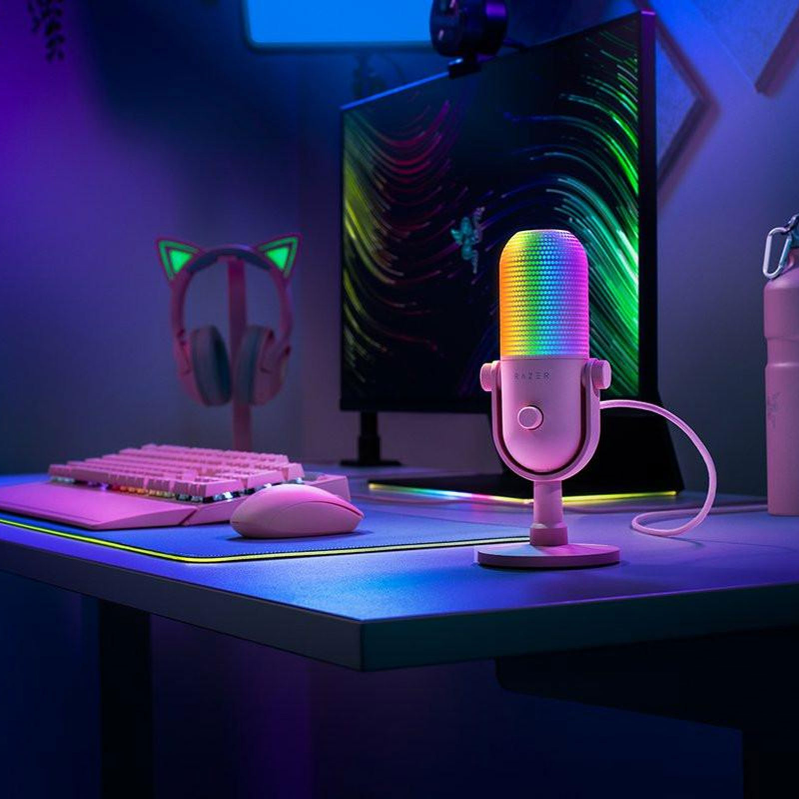 RAZER Seiren V3 Chroma Tischmikrofon, Weiß