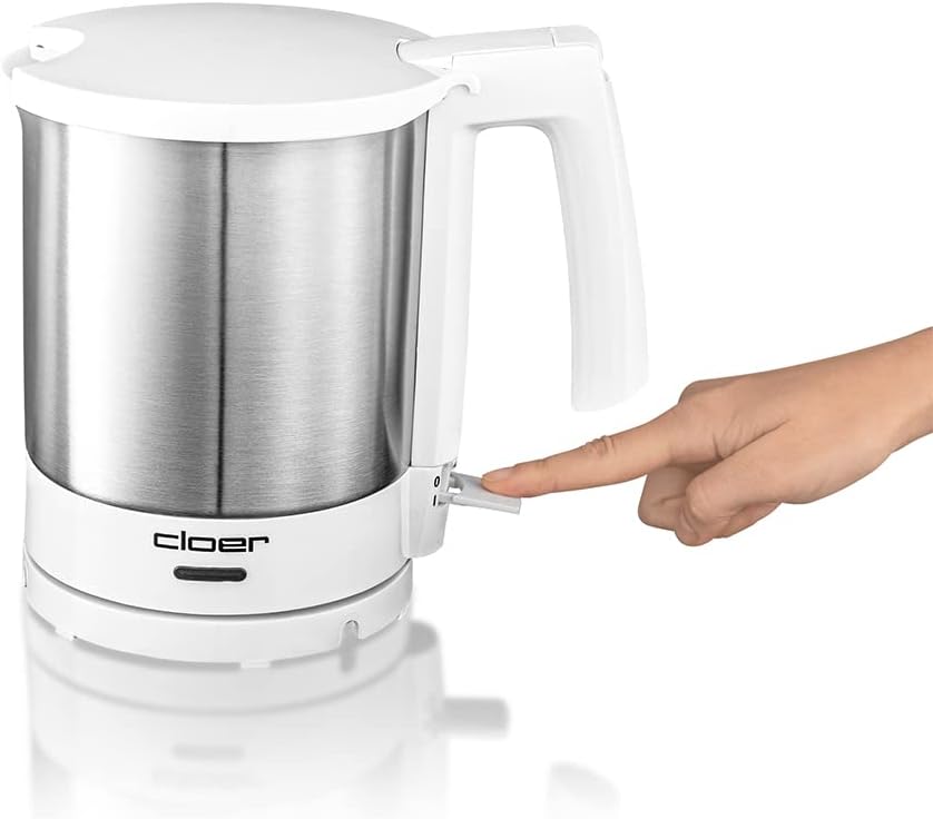 Cloer 4701 Wasserkocher Edelstahl weiss